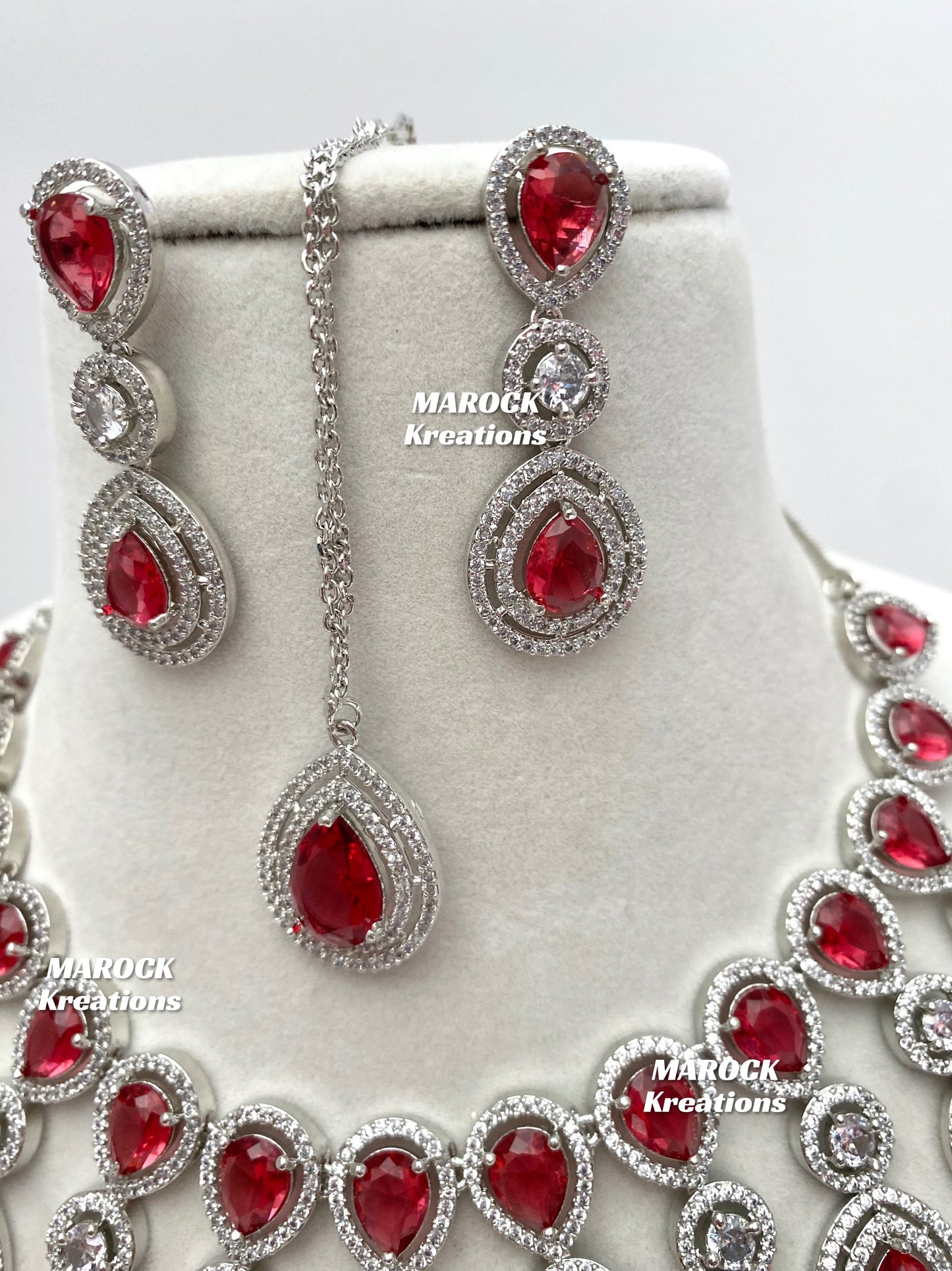 Soha American Diamond Necklace set