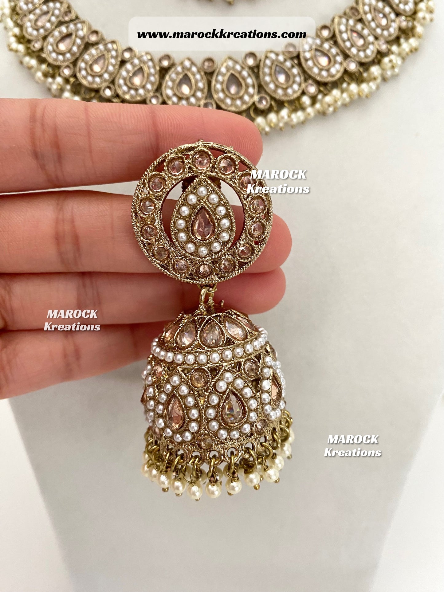 Tina Antique Polki Necklace set