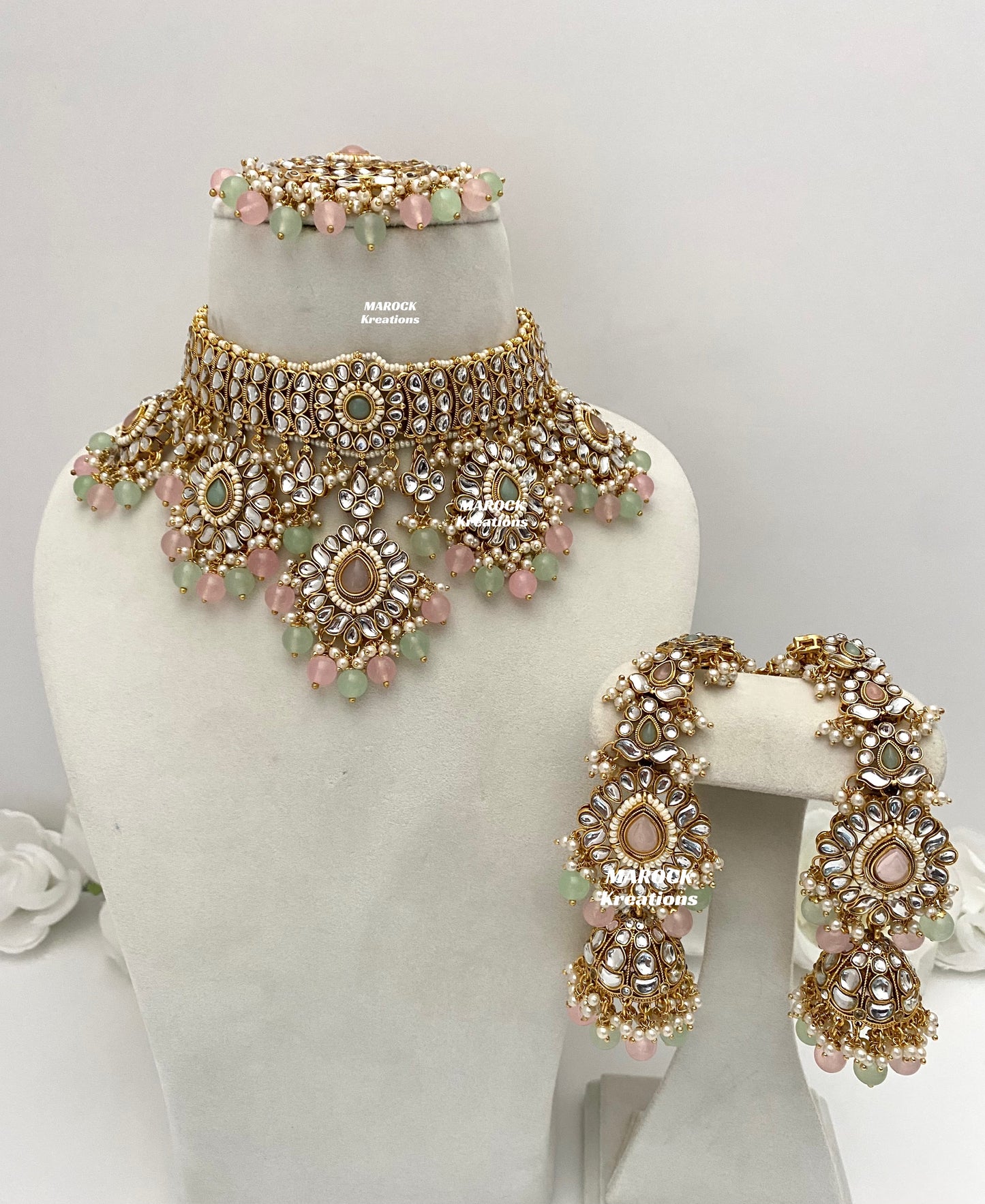 Bhavika Premium Quality Kundan choker/Necklace set