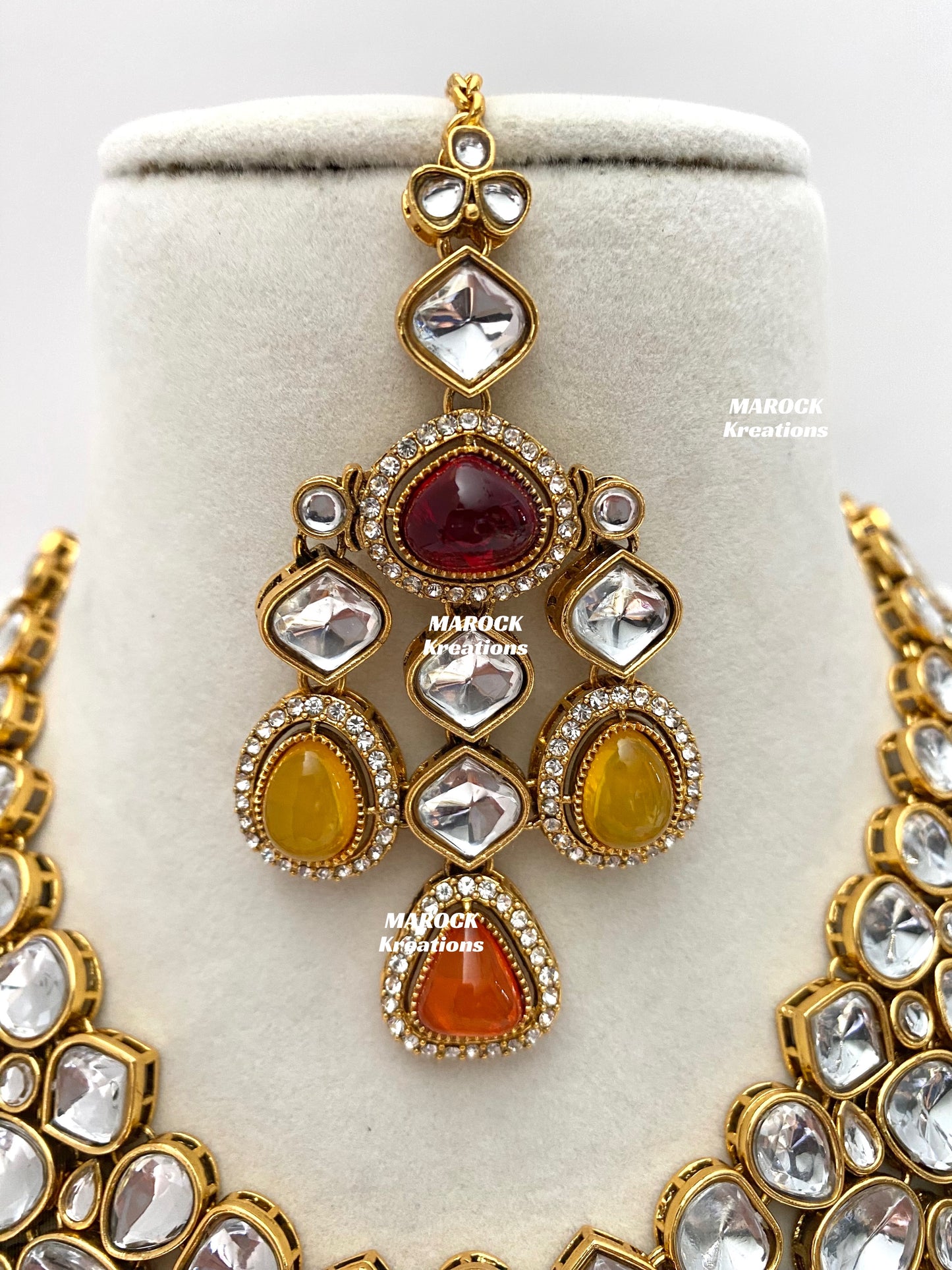 Patriza Sabyasachi inspired Premium Quality Kundan Statement Necklace set