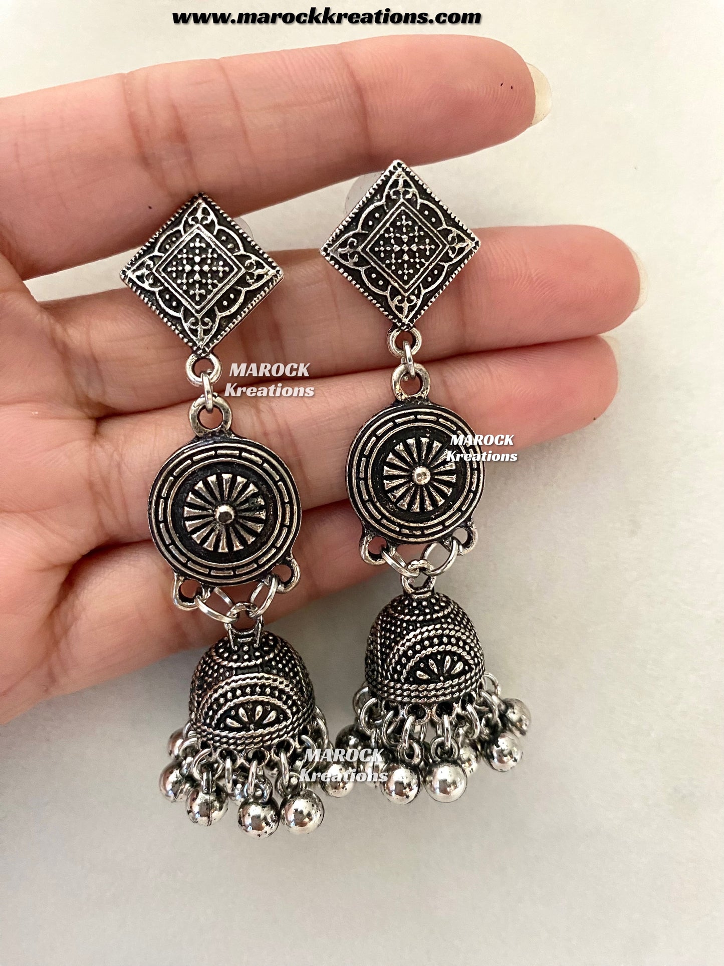 Oxidized Rani Haar/long Necklace set