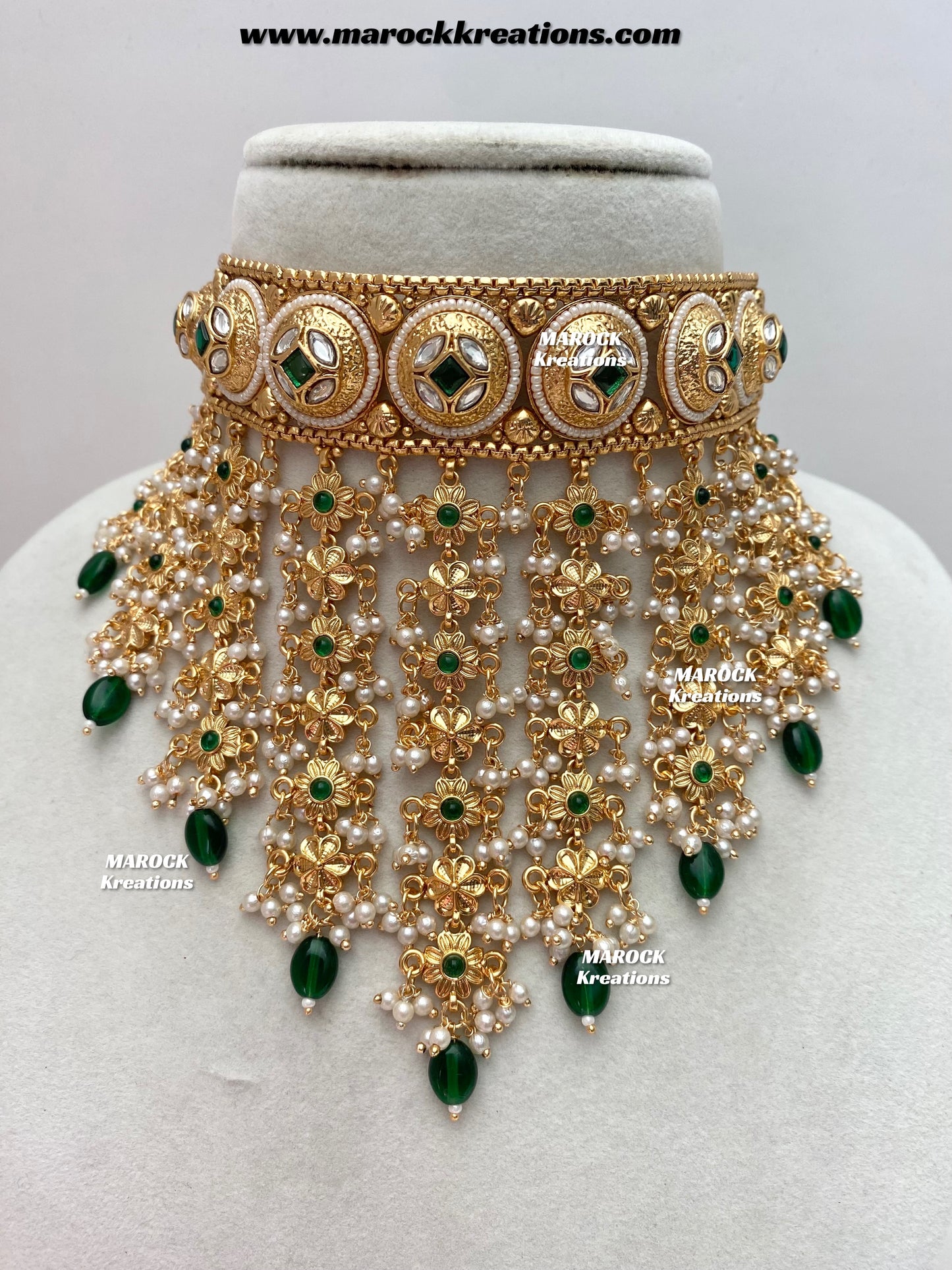 Nayeli Premium Quality Gold Plated statement choker set