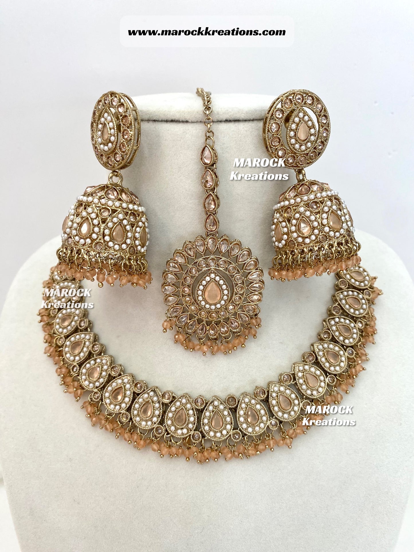 Tina Antique Polki Necklace set
