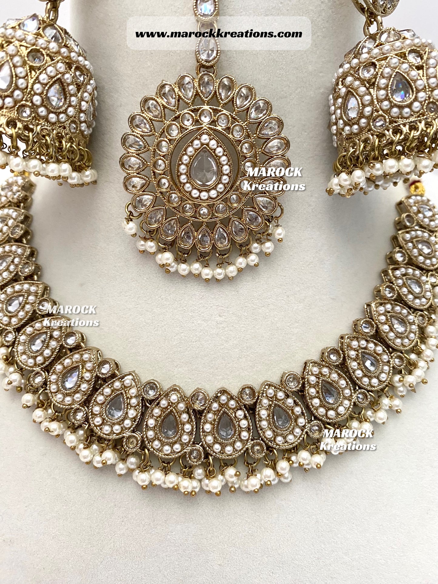 Tina Antique Polki Necklace set