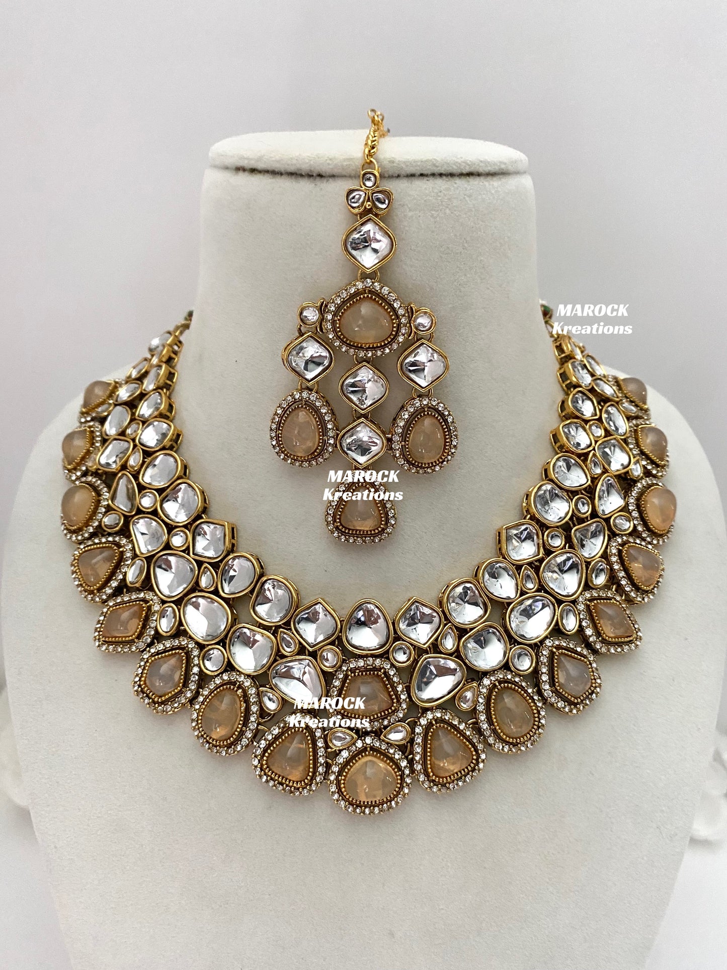 Patriza Sabyasachi inspired Premium Quality Kundan Statement Necklace set