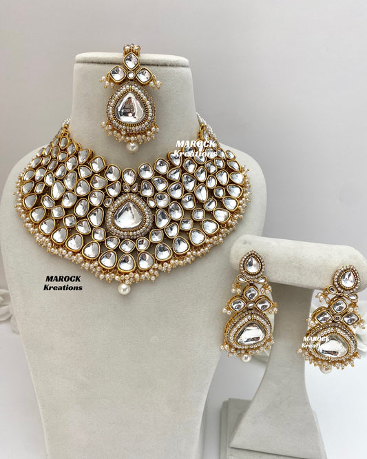 Alina Premium Quality Kundan Statement Bridal set