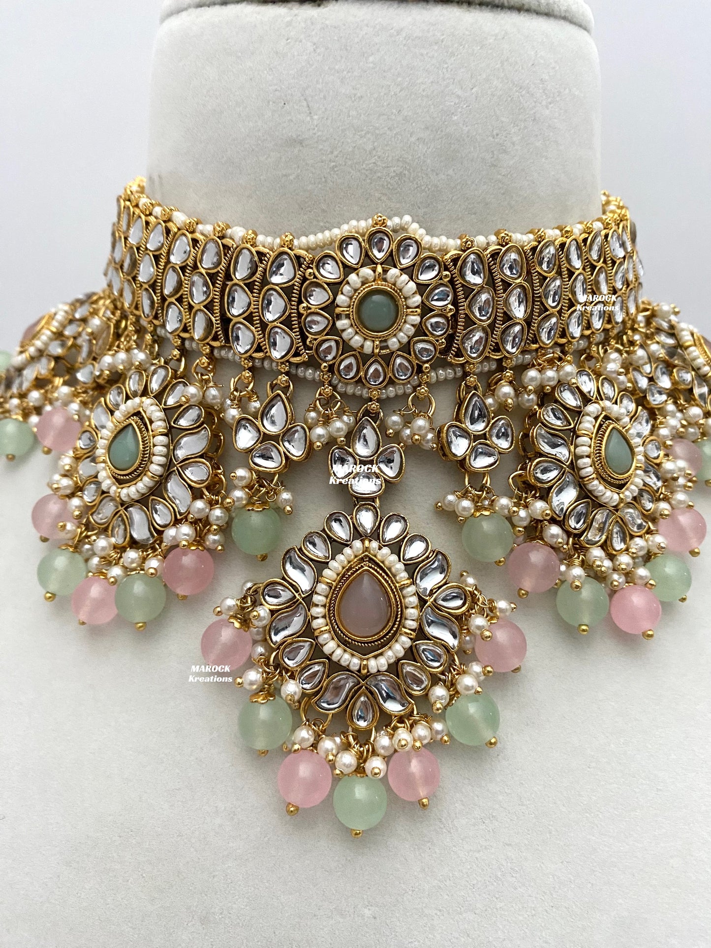 Bhavika Premium Quality Kundan choker/Necklace set