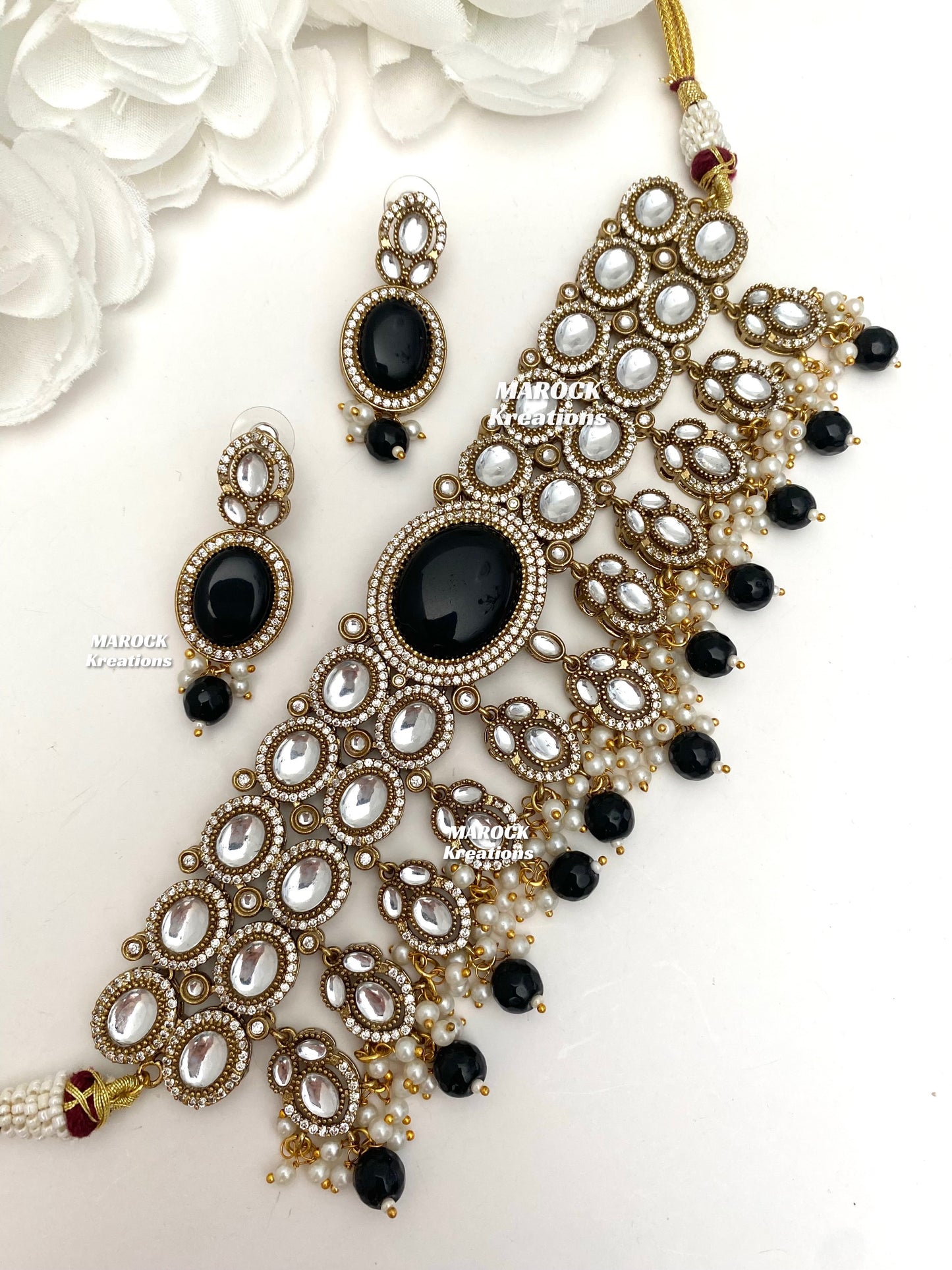 Danica Sabyasachi inspired Premium Quality Moissanite Kundan Statement Choker set
