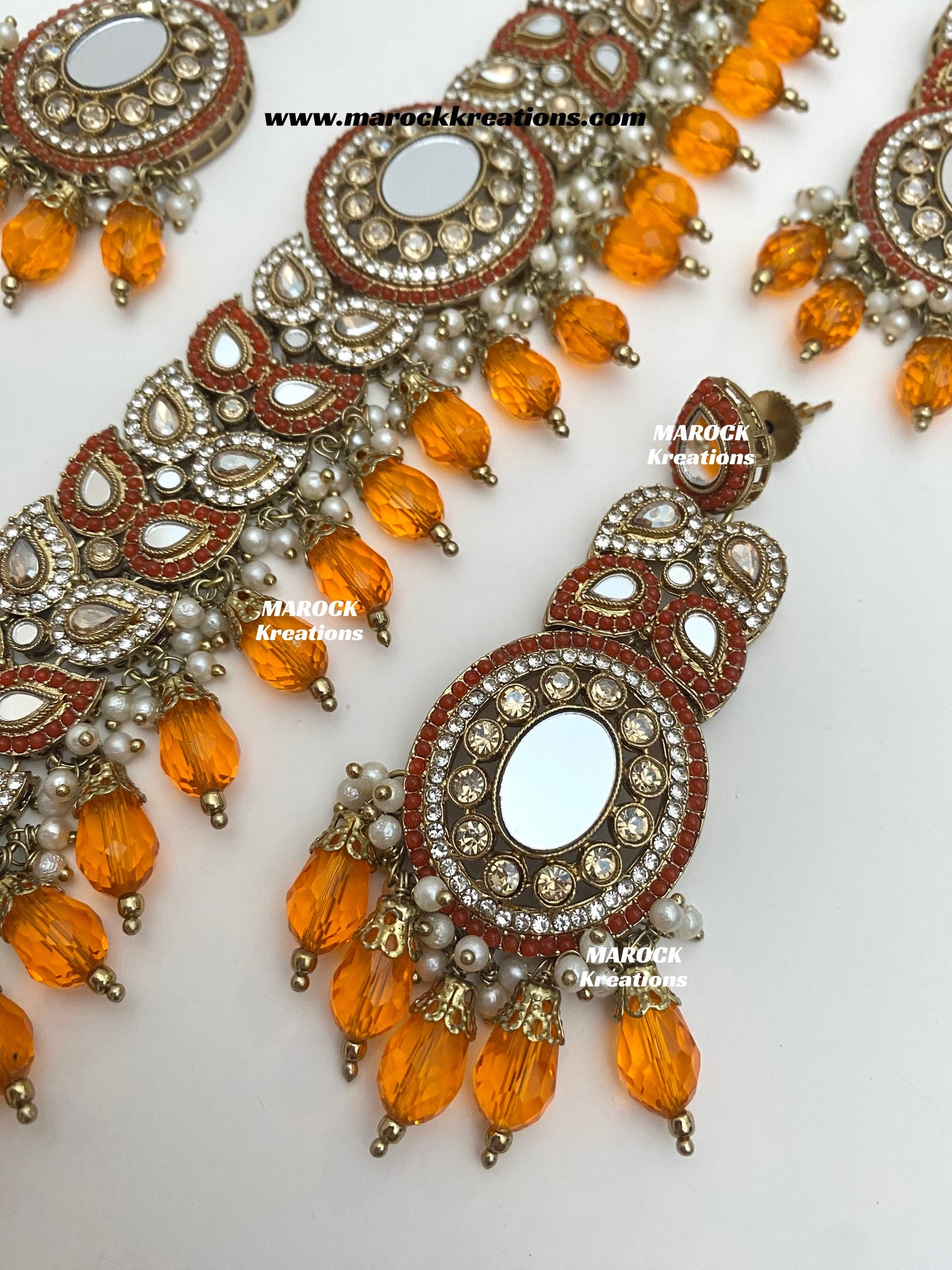 Resmin Premium Quality Mirror Choker set