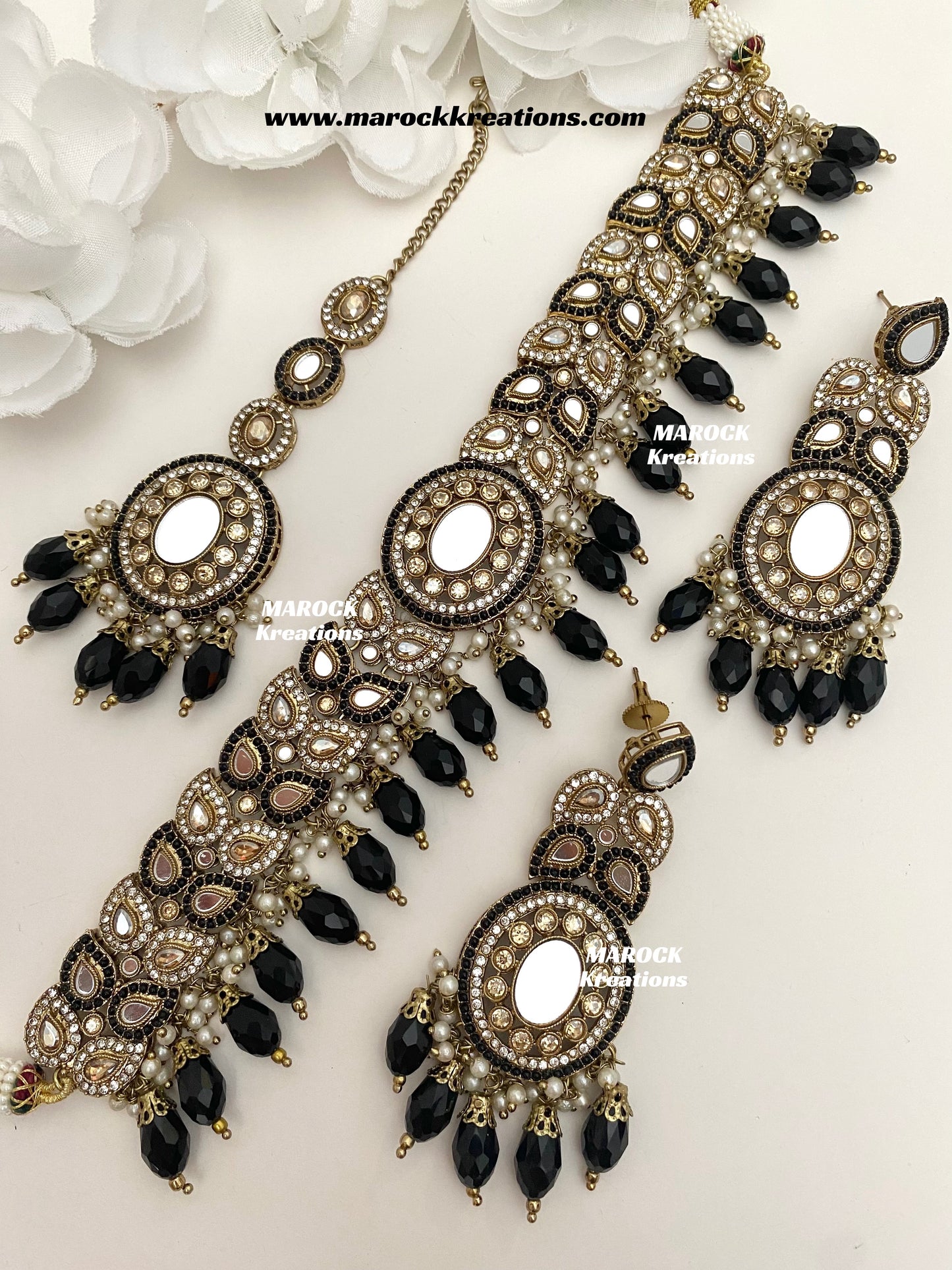 Resmin Premium Quality Mirror Choker set
