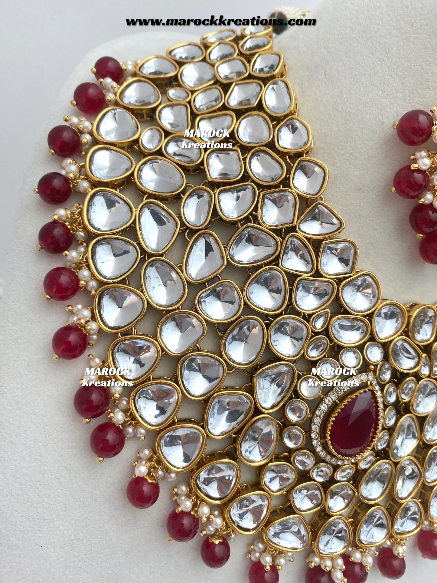 Ruhi Premium Quality Statement Kundan Necklace/Bridal set