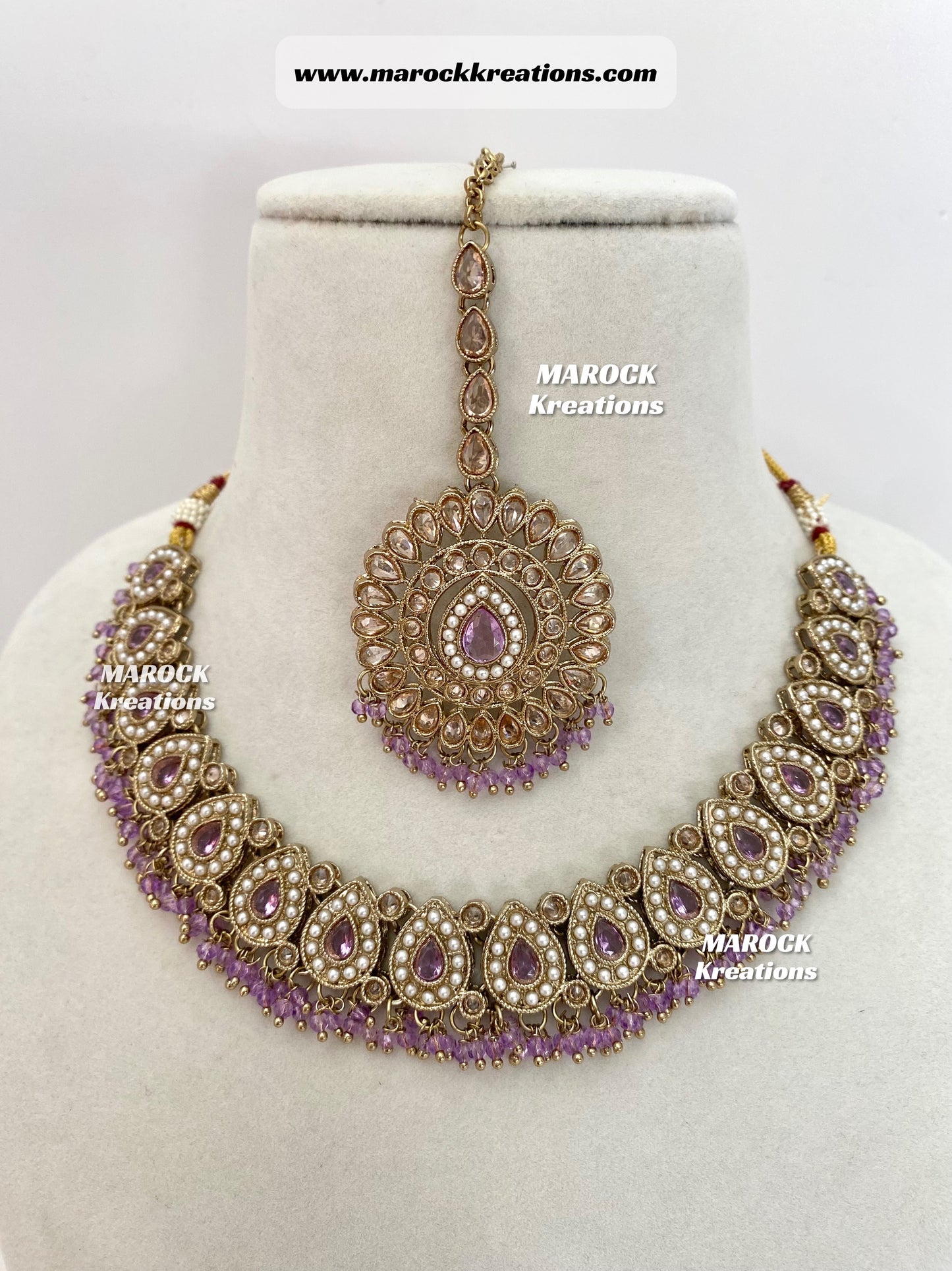 Tina Antique Polki Necklace set