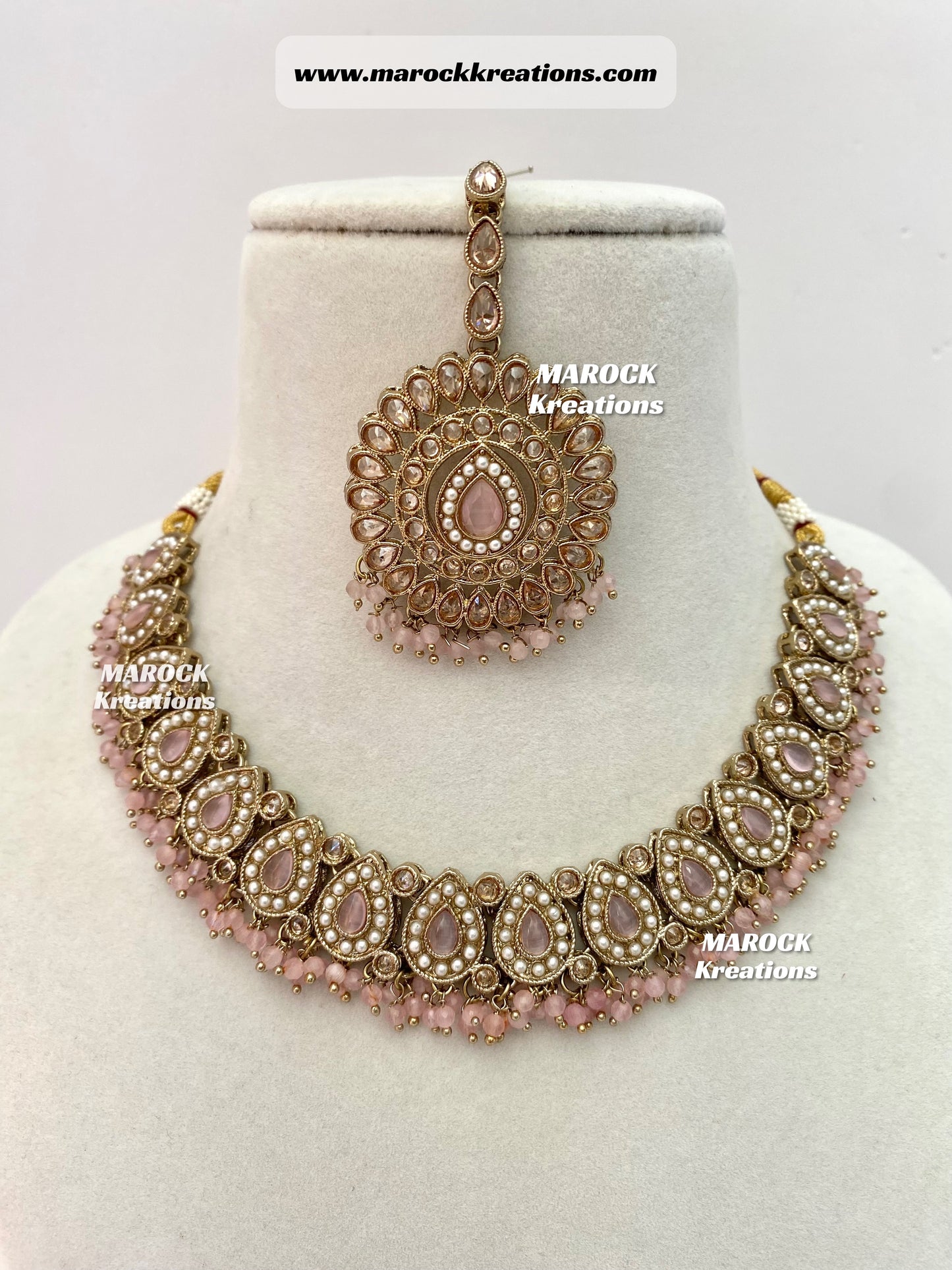 Tina Antique Polki Necklace set