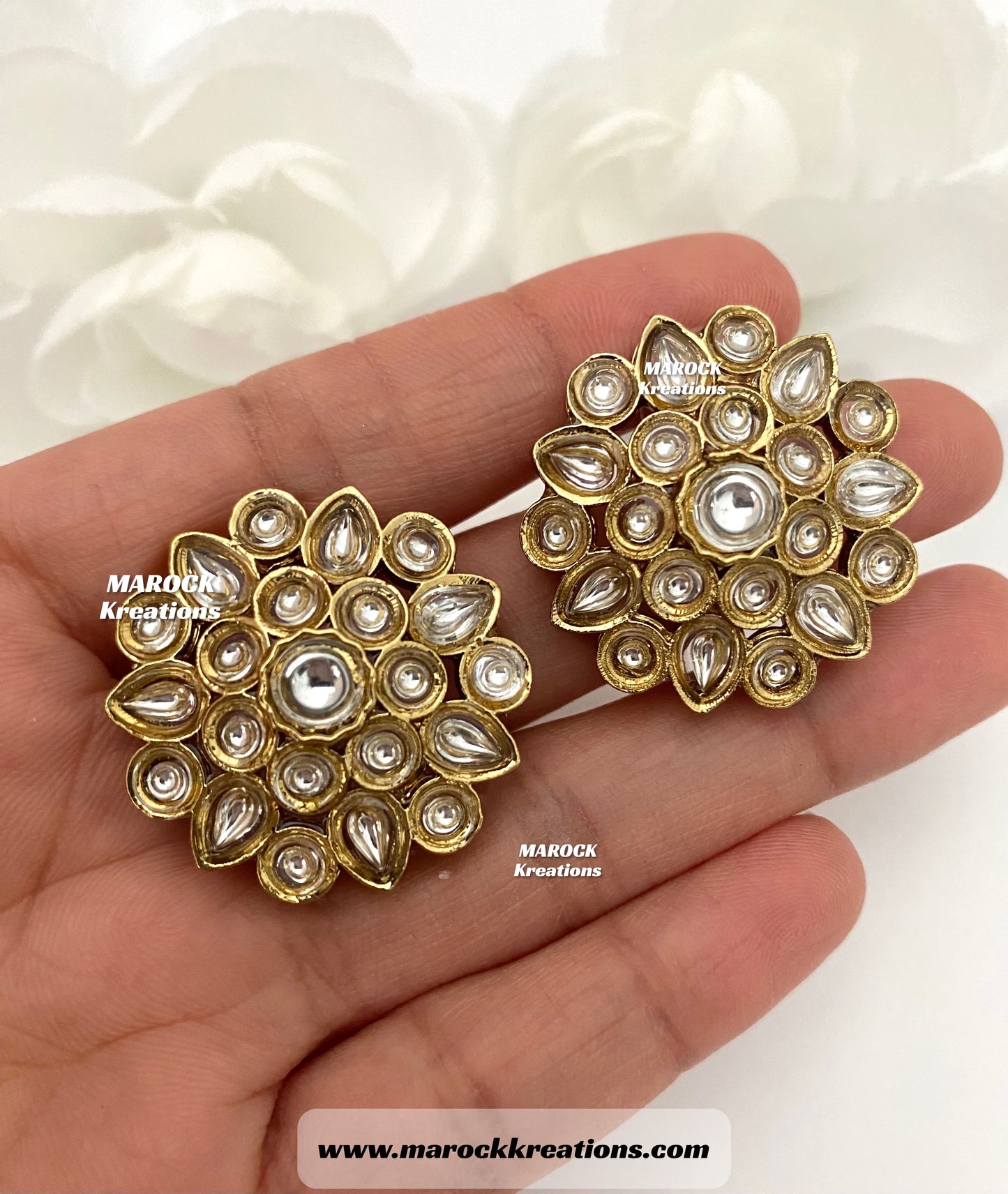 High quality Kundan Studs/Earrings