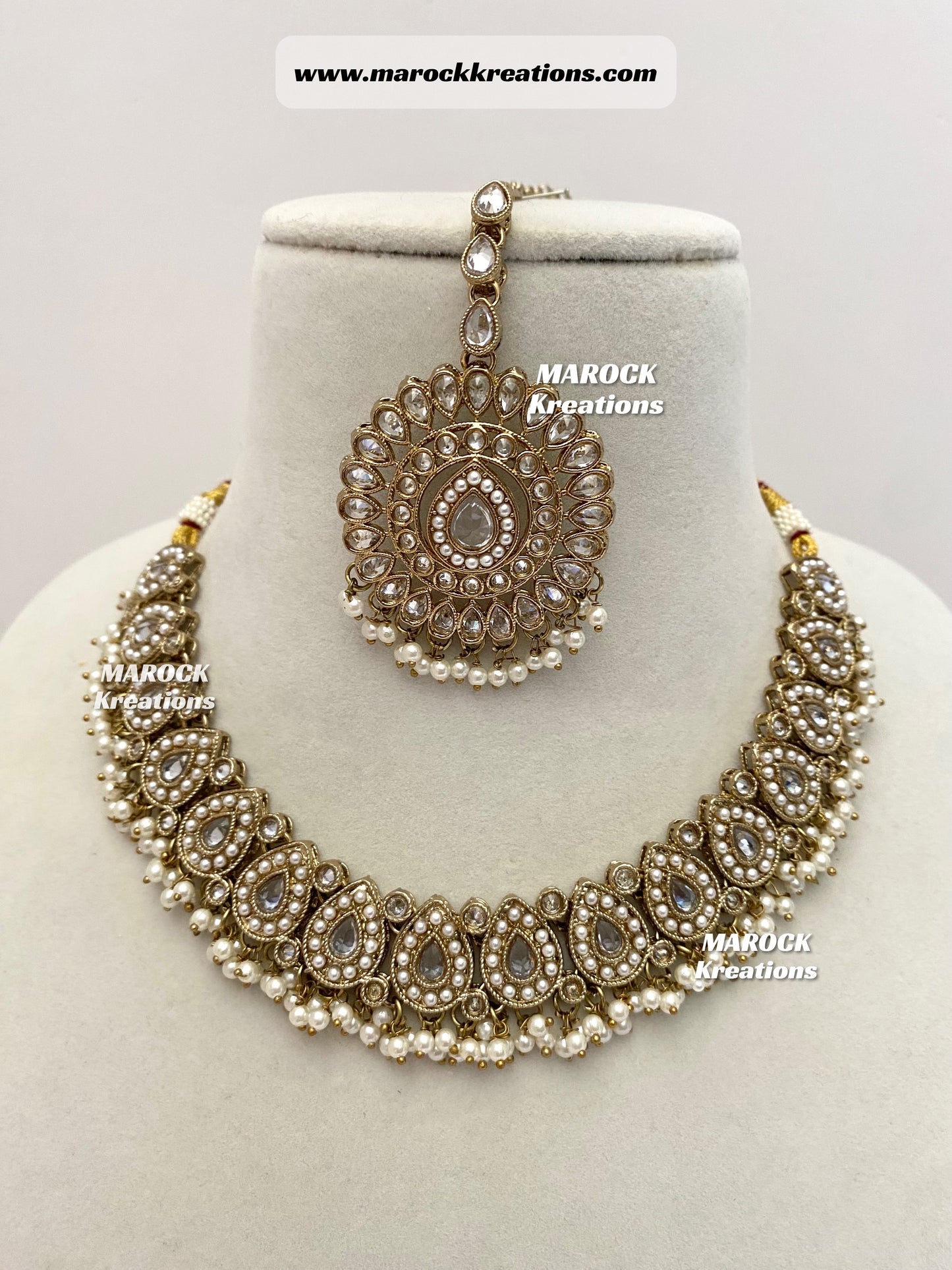 Tina Antique Polki Necklace set