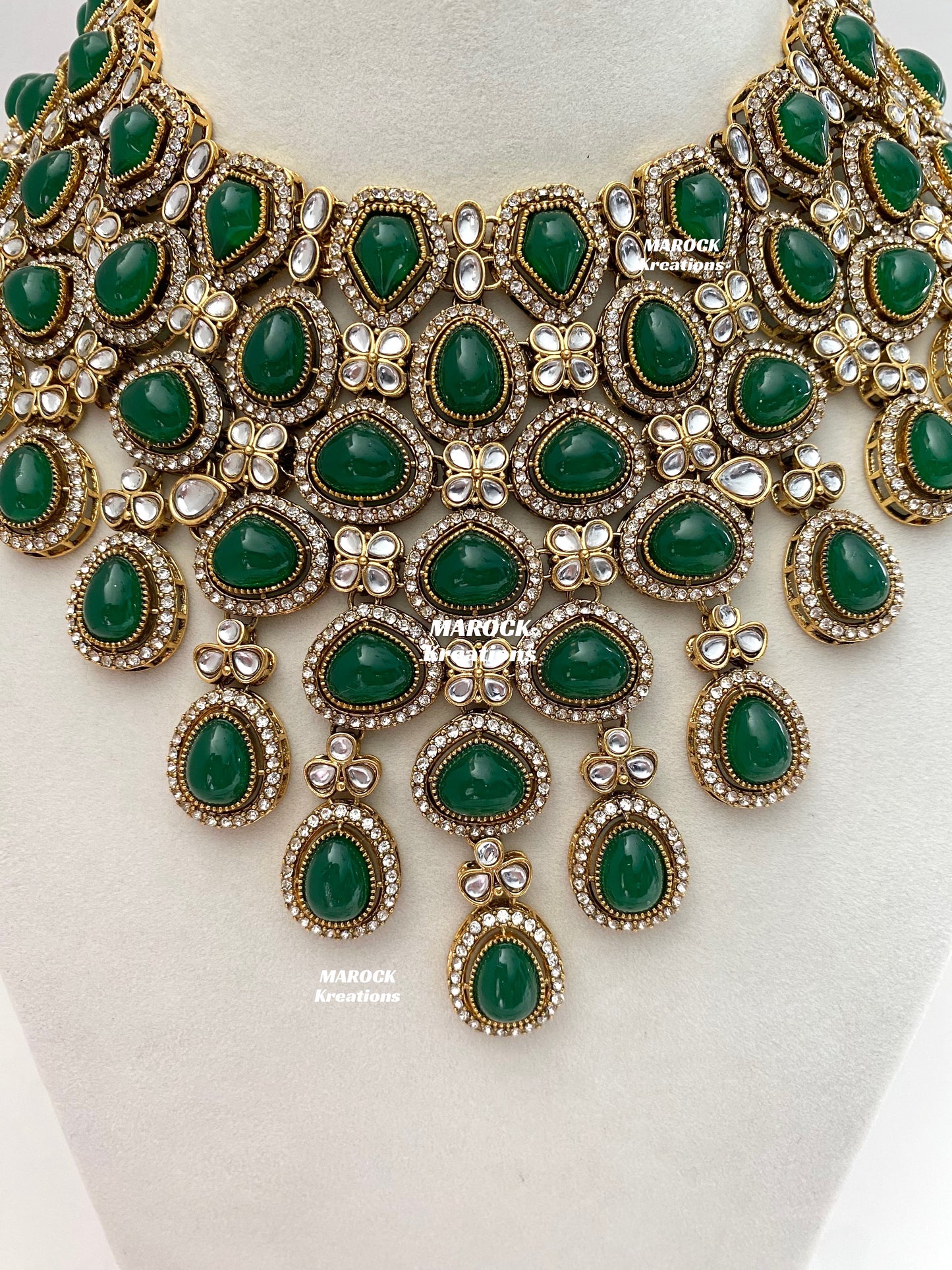 Raisa Sabyasachi inspired Premium Quality Kundan Statement Bridal set