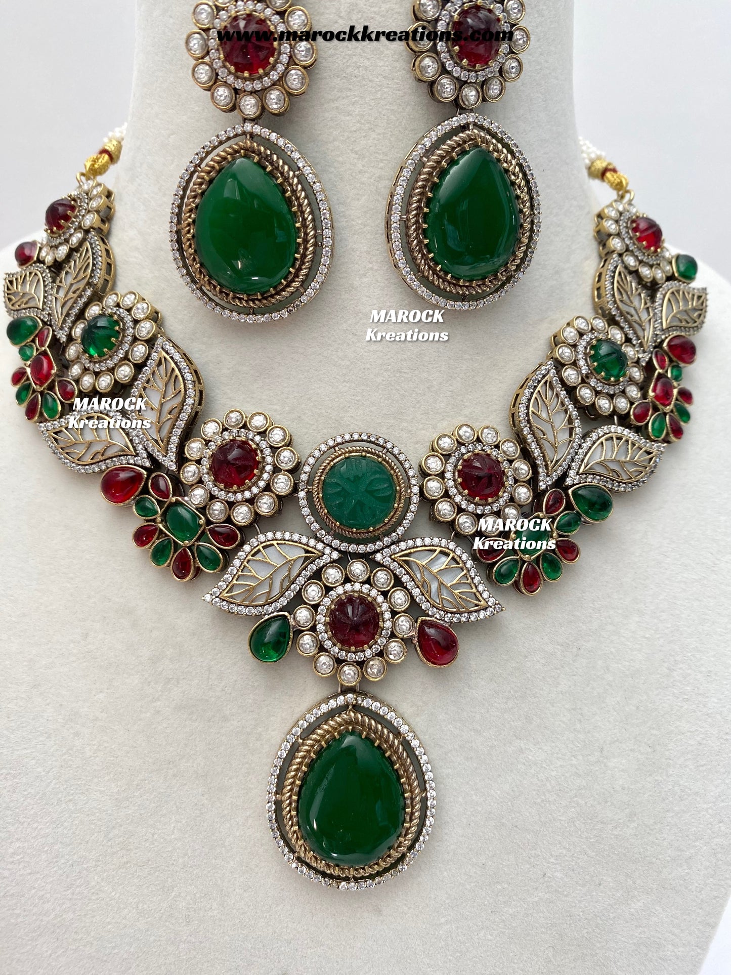 Angela Sabyasachi inspired Premium Quality Moissanite Kundan Necklace set