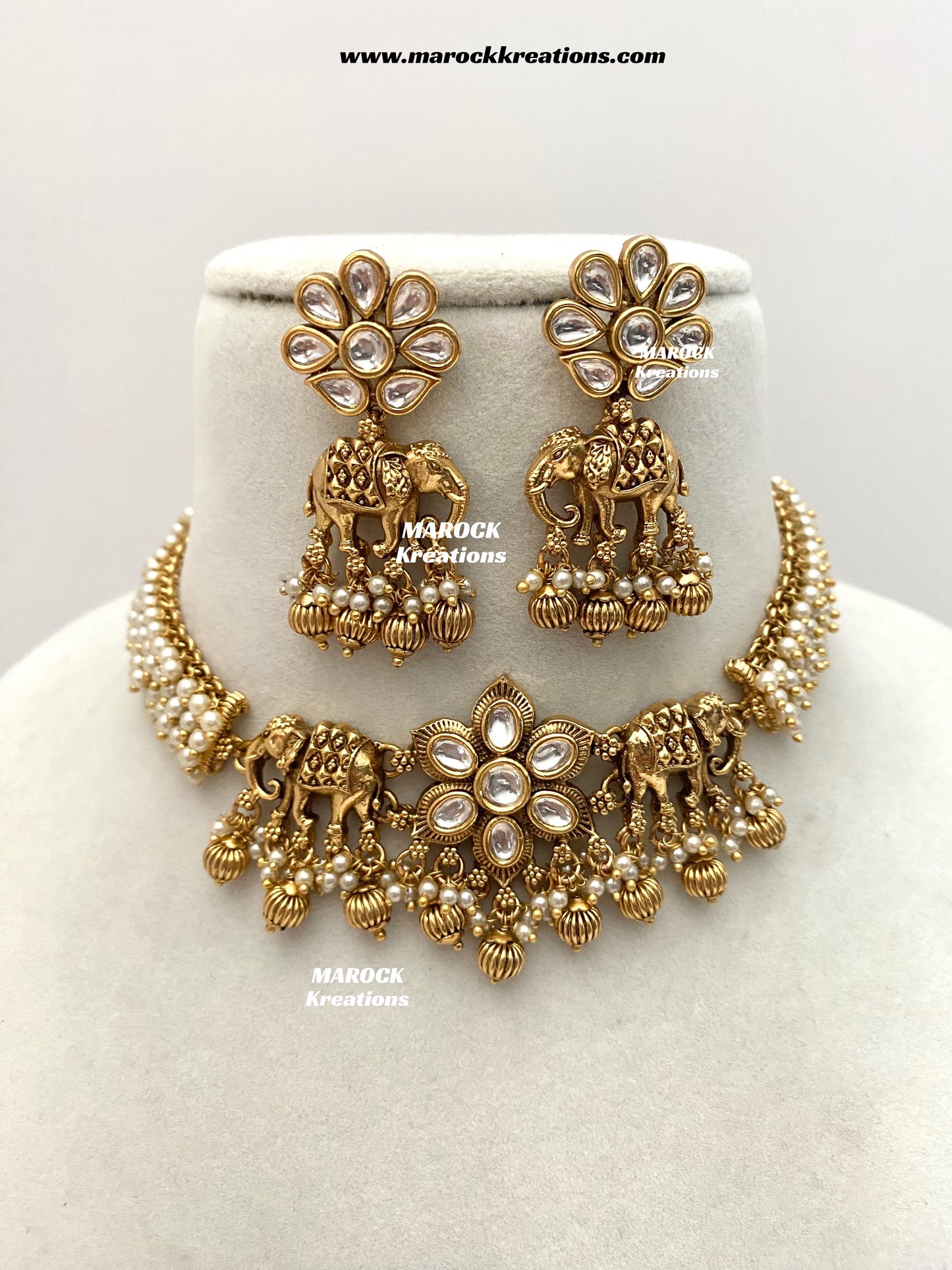 Rashmika Premium Quality exclusive Gold Plated Meenakari Rajwadi choker set