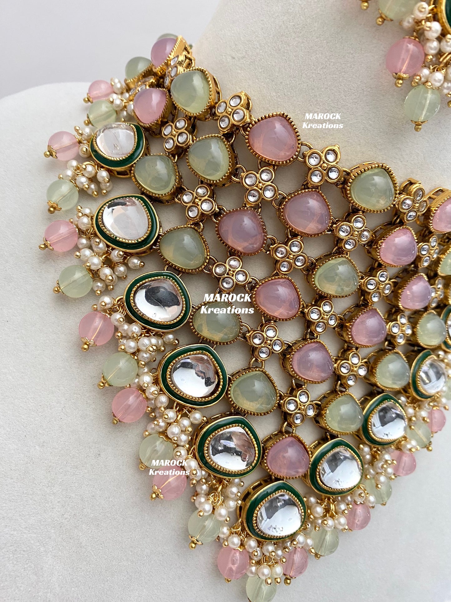 Connie Premium Quality Statement Kundan Necklace/Bridal set
