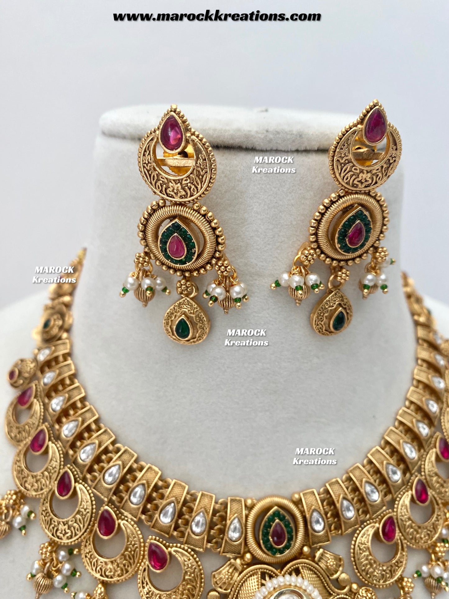 Swapna Gold Plated Necklace set