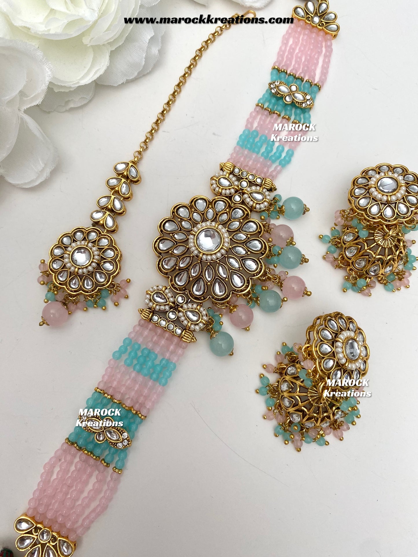 Ginni Premium Quality Kundan choker set