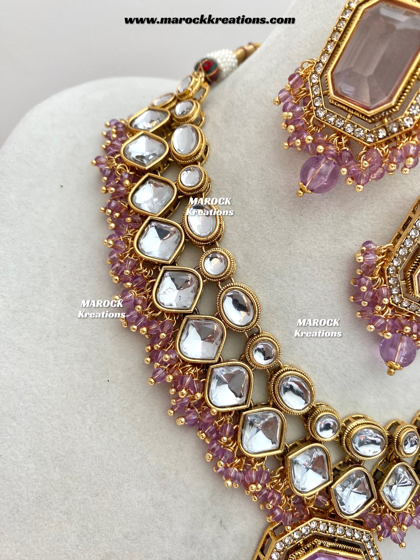 Shabnam Premium Quality Kundan Statement Necklace set