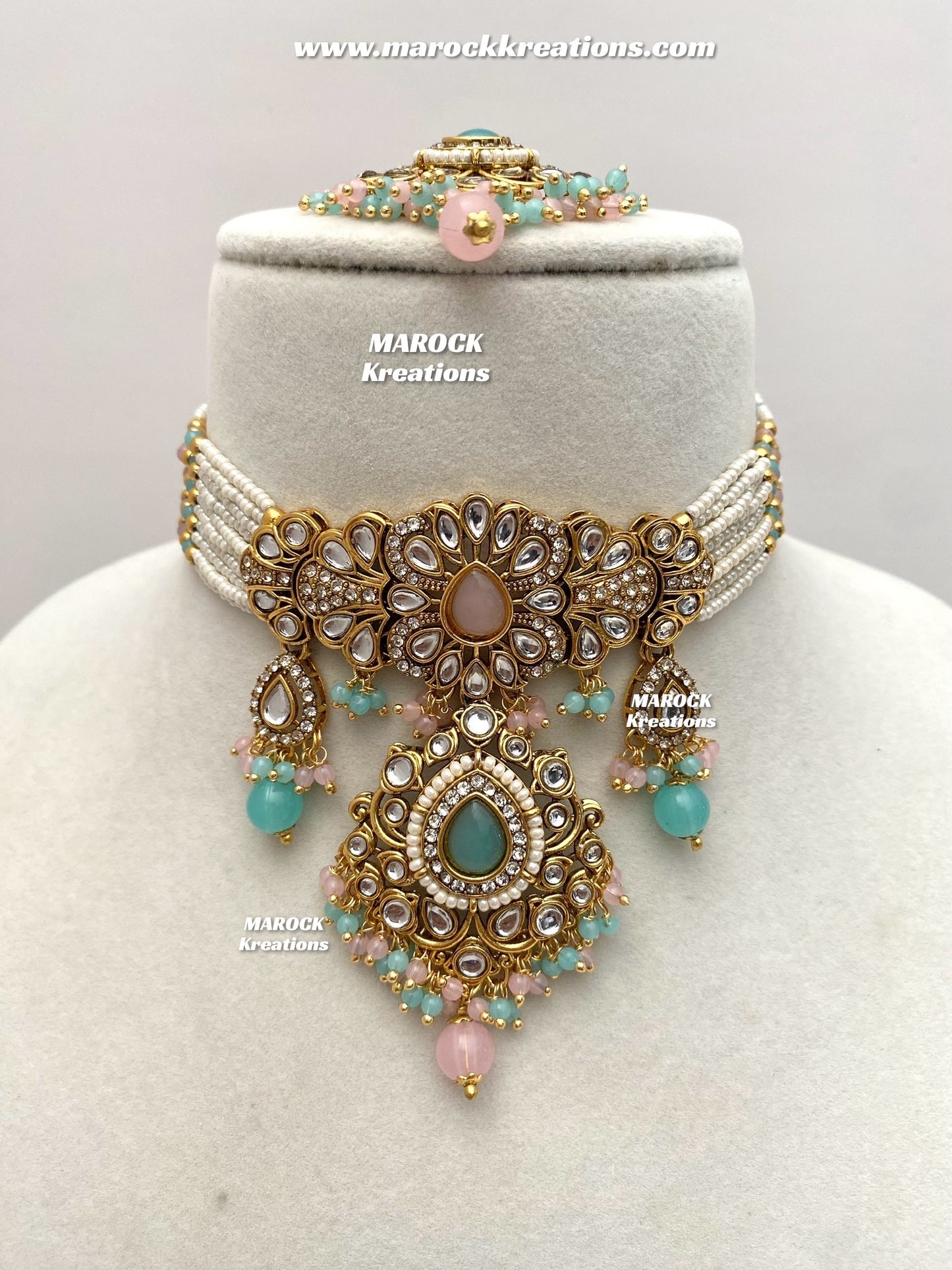 Mahima Premium Quality Kundan Choker set