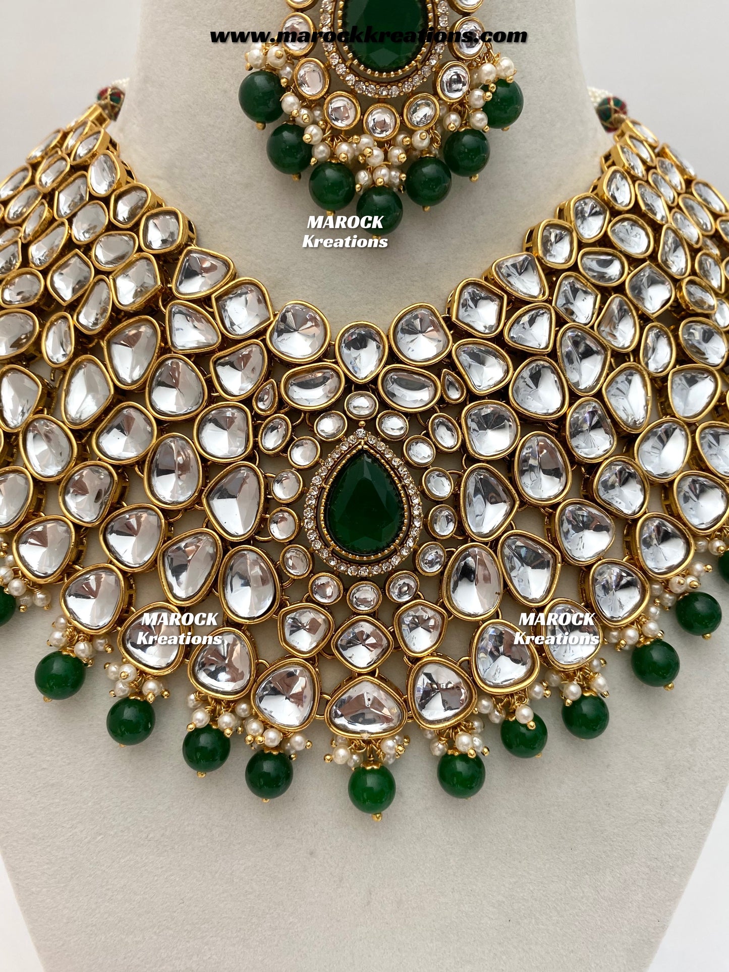 Ruhi Premium Quality Statement Kundan Necklace/Bridal set