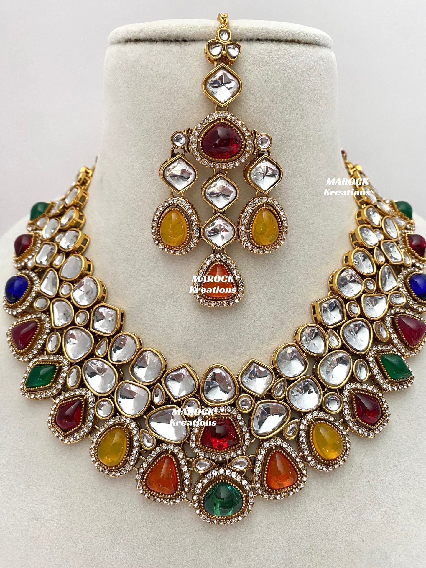 Patriza Sabyasachi inspired Premium Quality Kundan Statement Necklace set