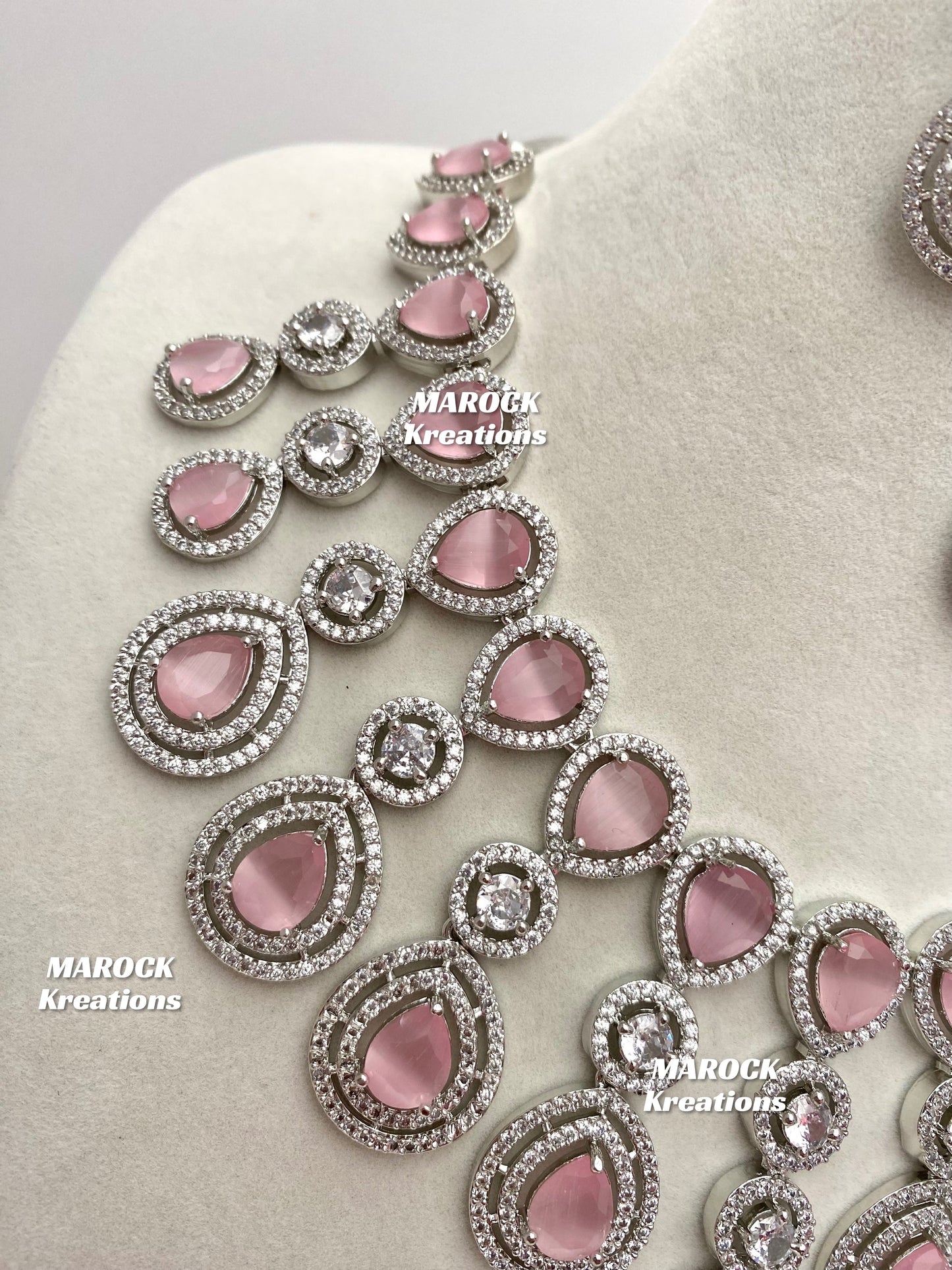 Soha American Diamond Necklace set