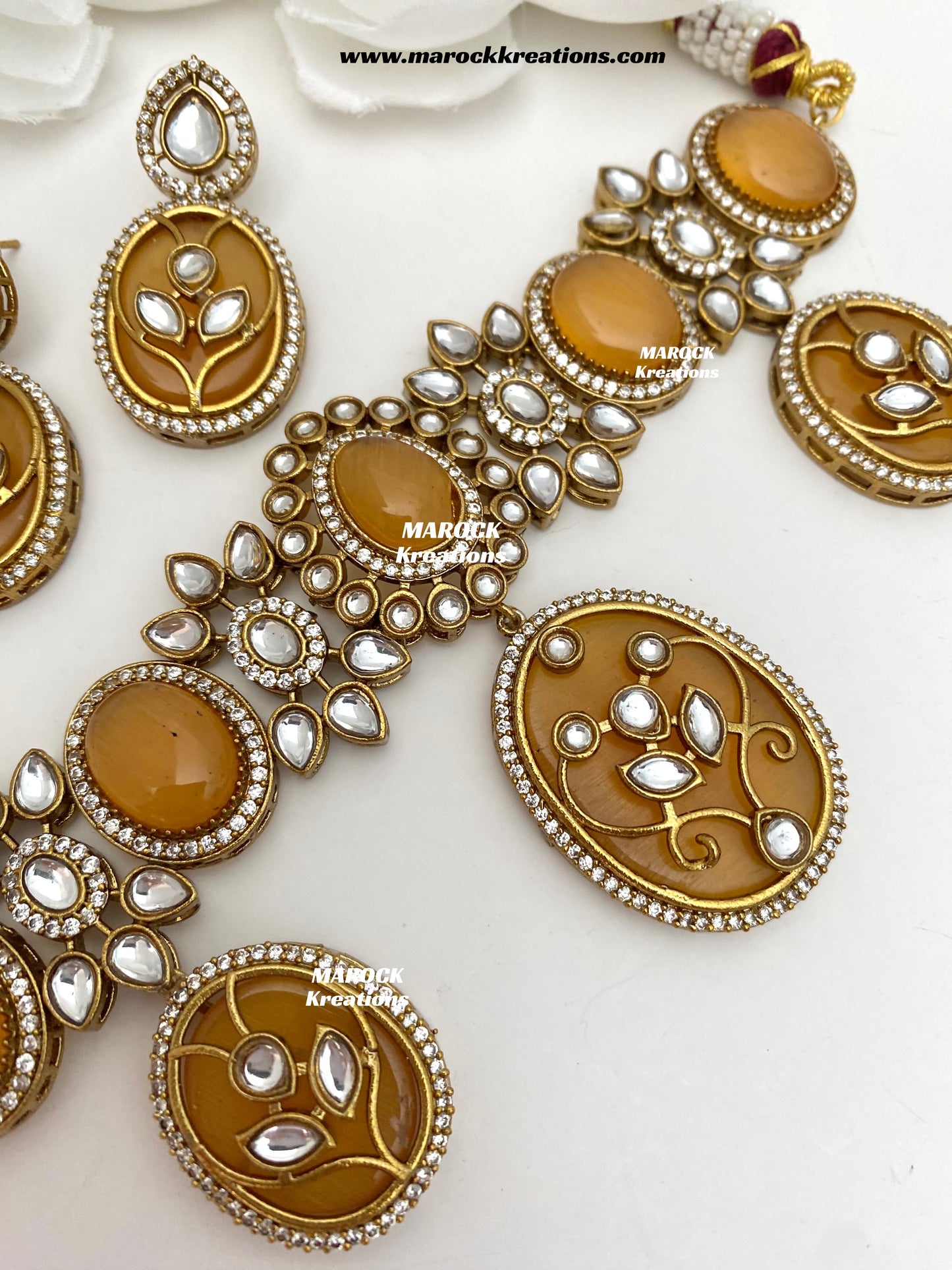 Lija Sabyasachi inspired Premium Quality Moissanite Kundan Statement choker set