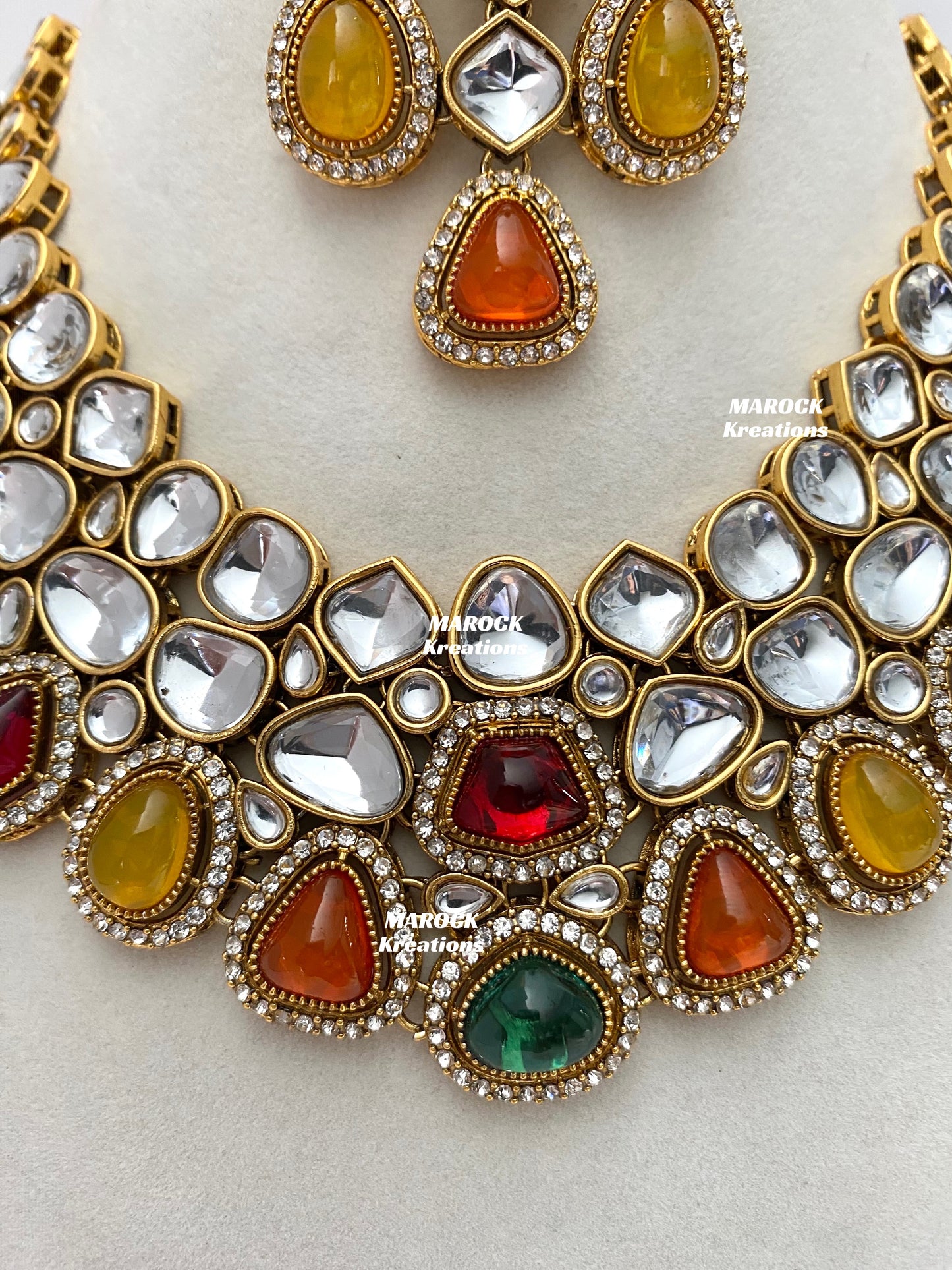 Patriza Sabyasachi inspired Premium Quality Kundan Statement Necklace set