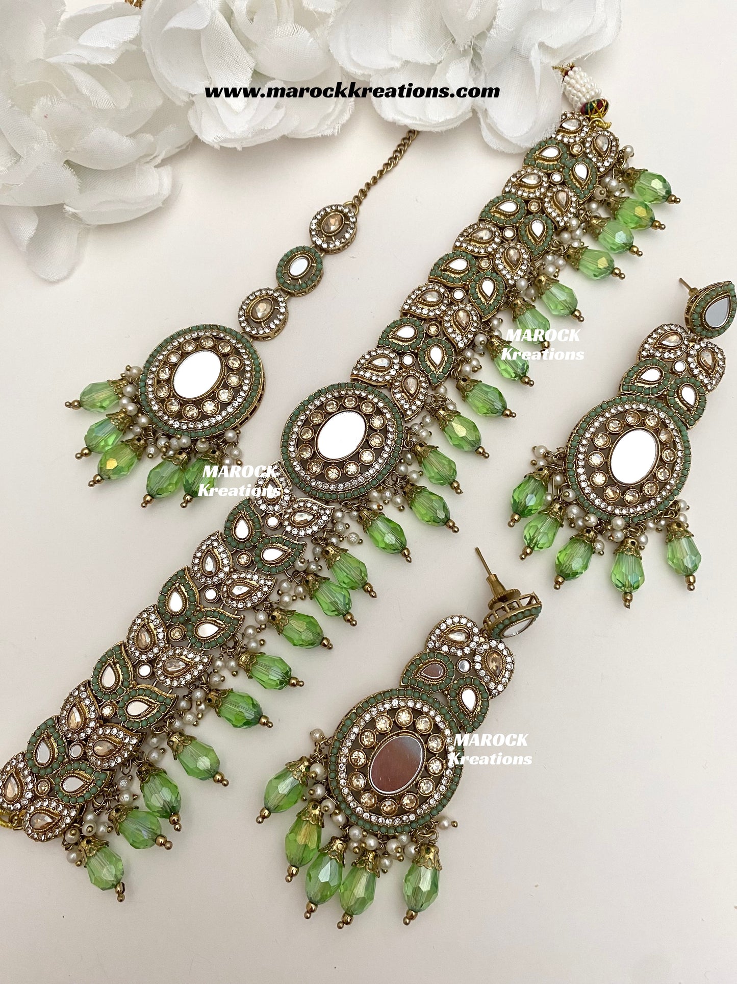 Resmin Premium Quality Mirror Choker set