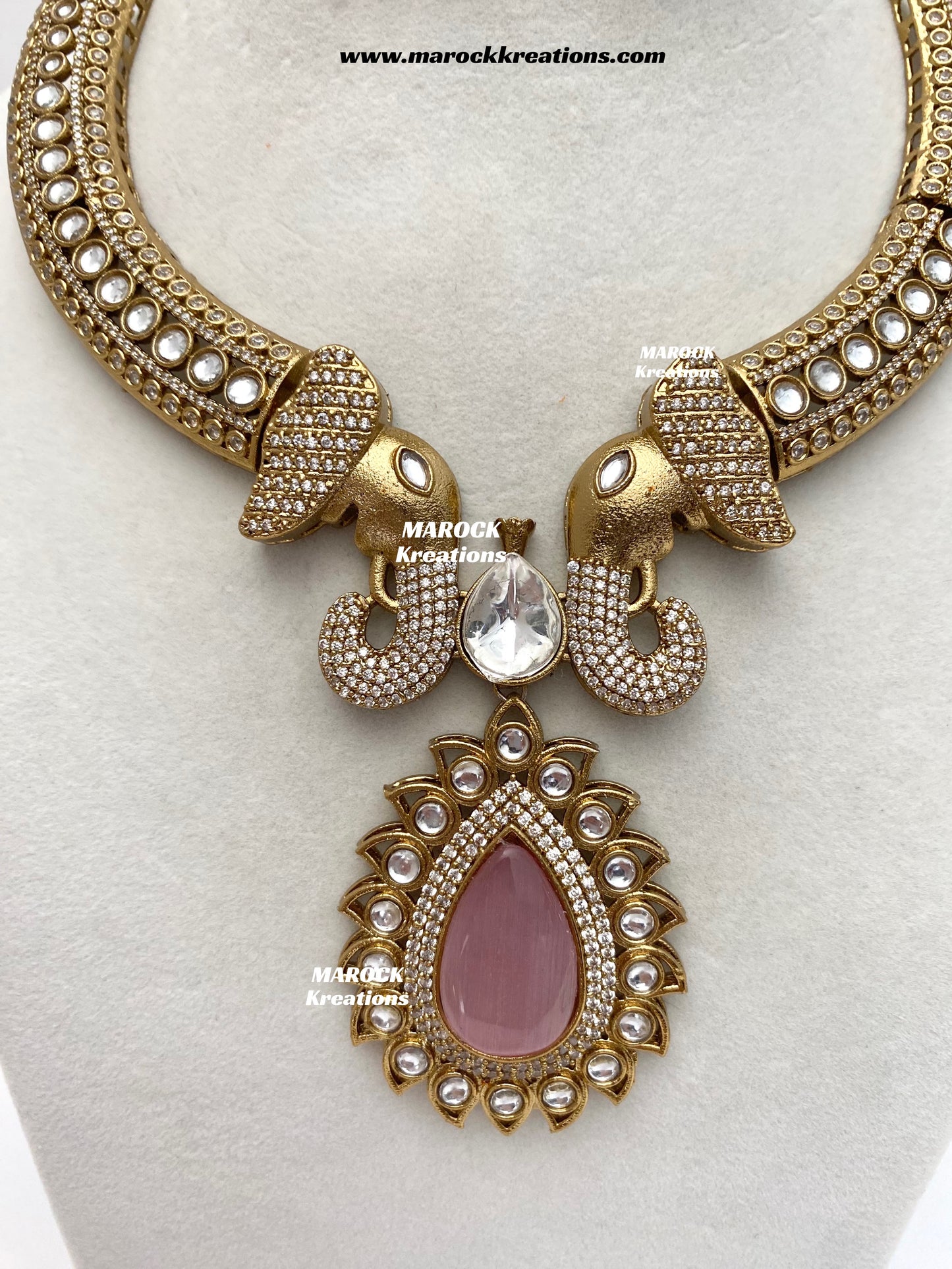 Eshita Sabyasachi inspired Premium Quality Moissanite Kundan Statement Necklace set