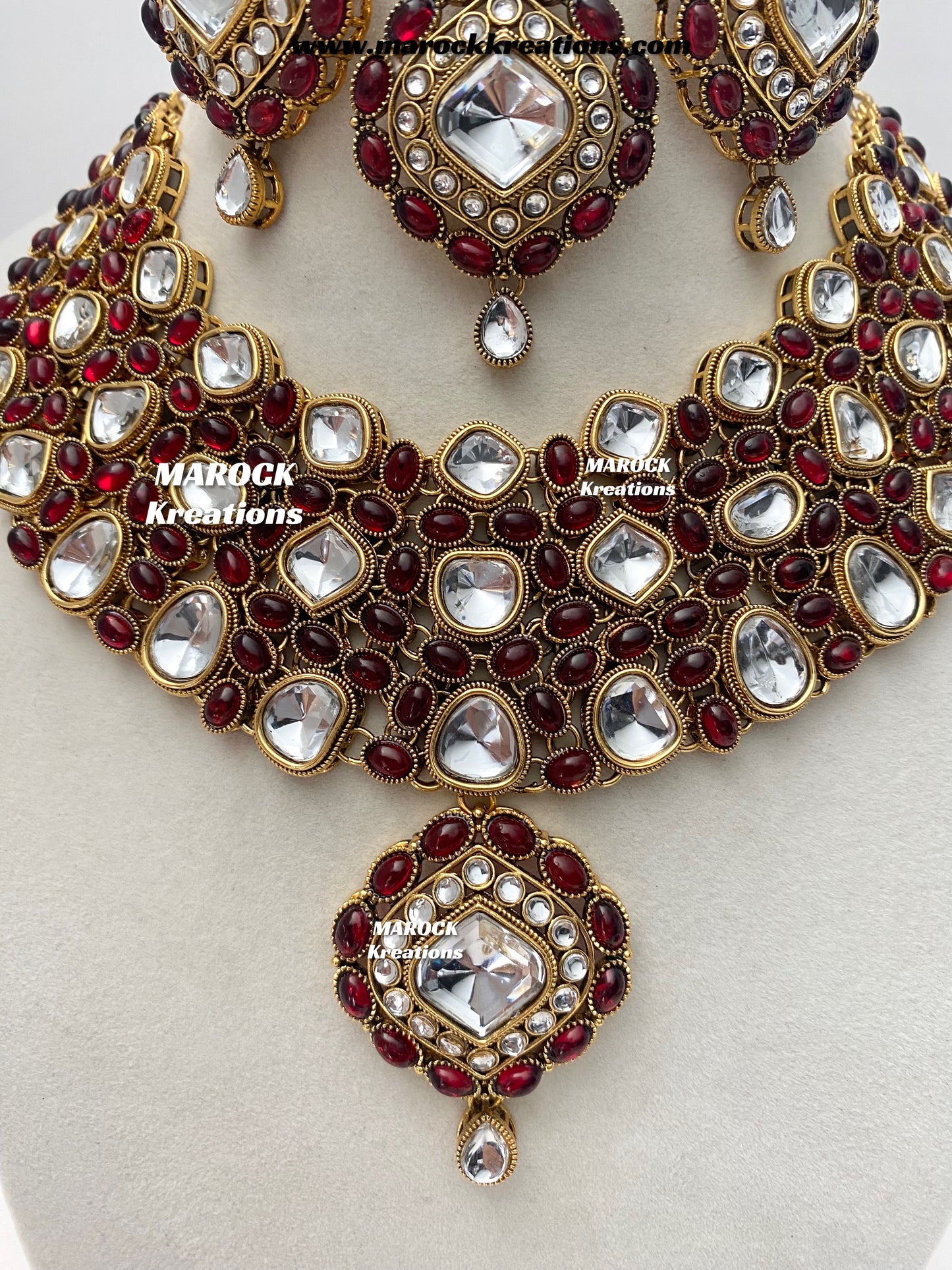 Roksana Sabyasachi inspired Premium Quality Kundan Statement Necklace set