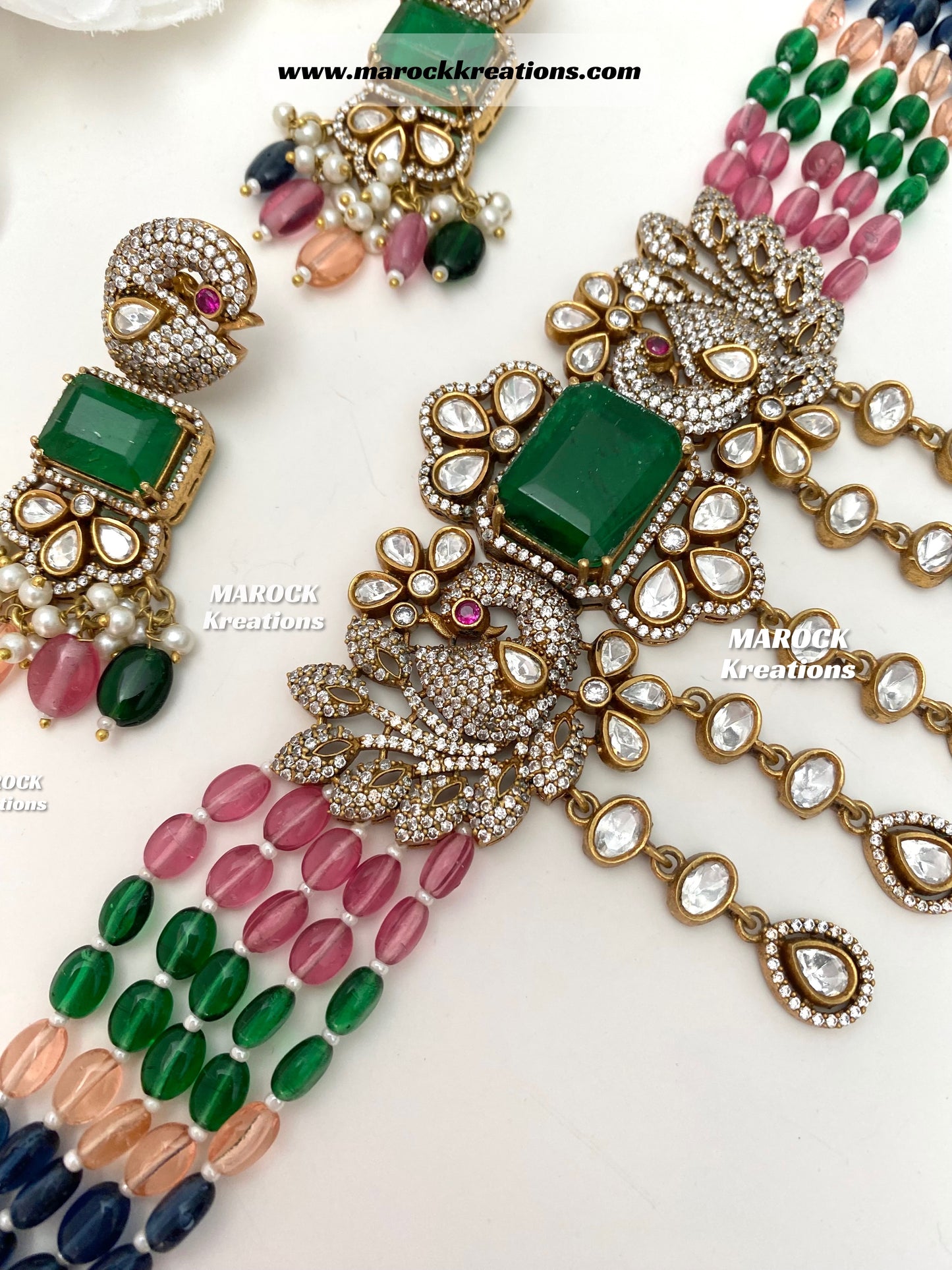 Premium Quality Tyani inspired Kundan gold plated statement choker set