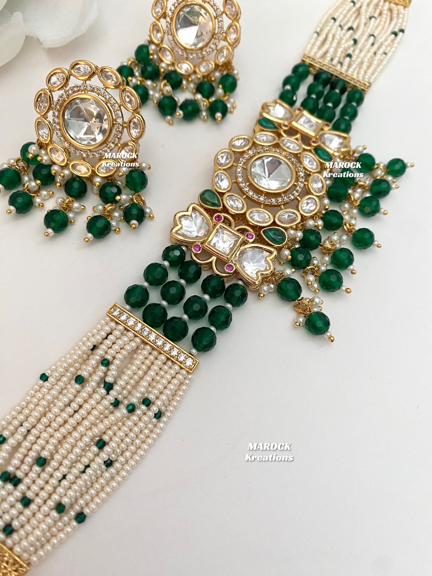 Bhawi Premium Quality Tyani inspired Kundan Choker set