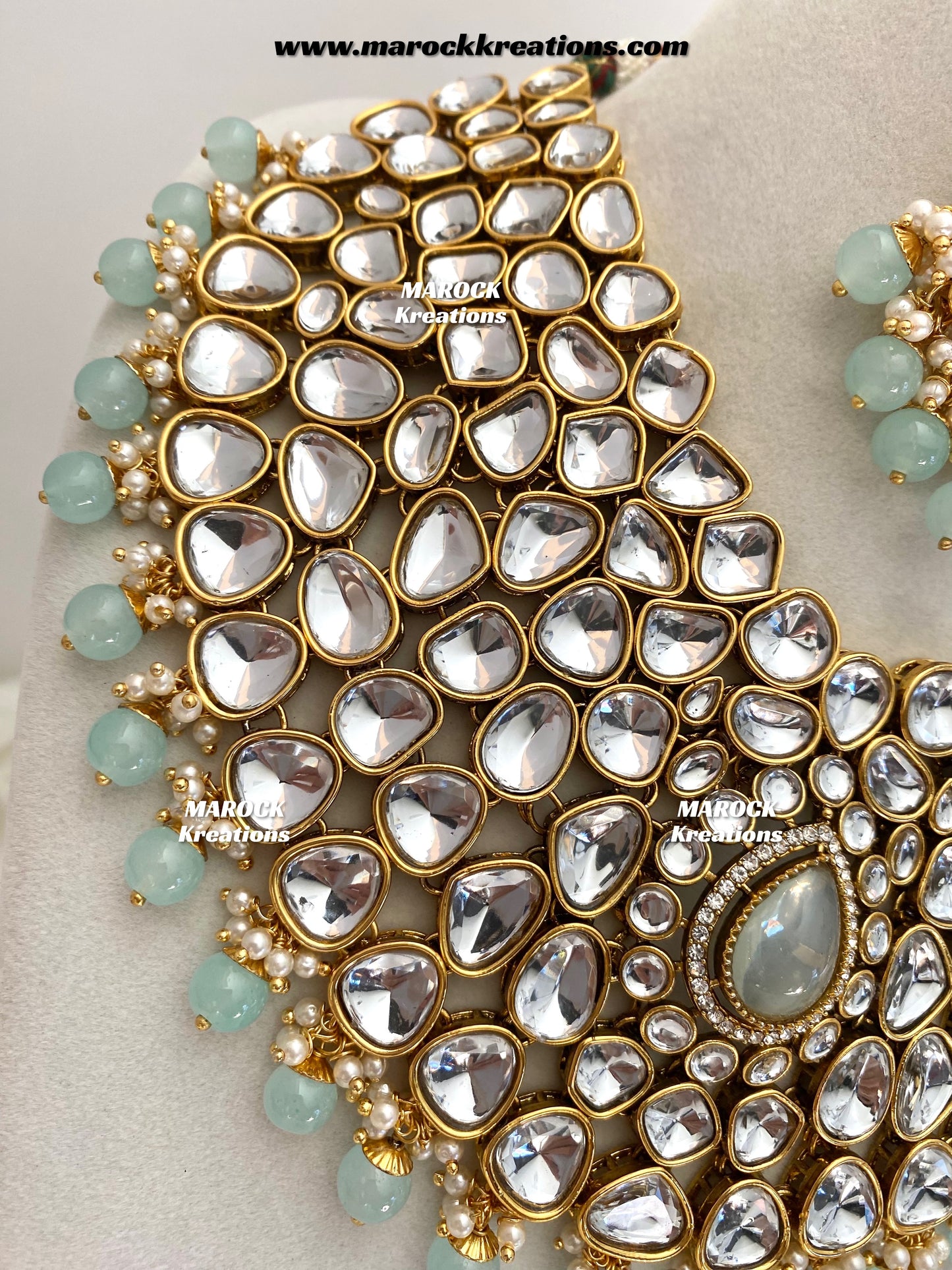 Ruhi Premium Quality Statement Kundan Necklace/Bridal set