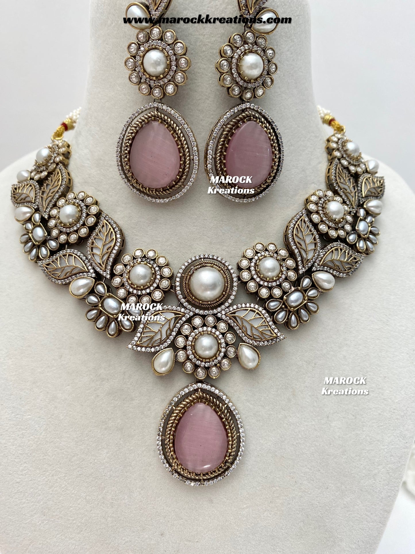 Angela Sabyasachi inspired Premium Quality Moissanite Kundan Necklace set