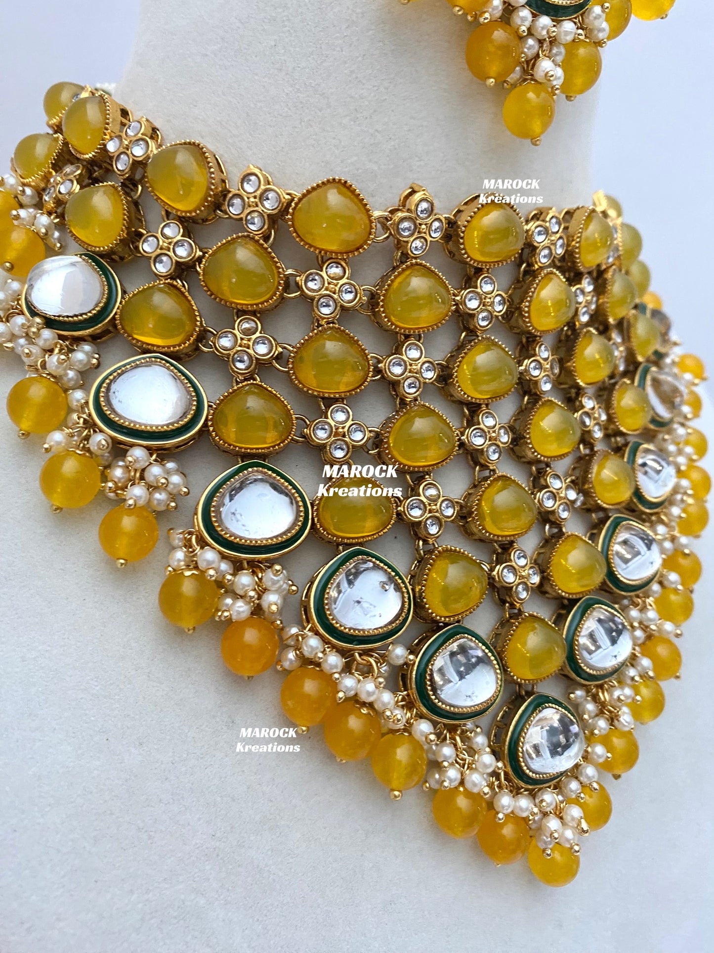 Connie Premium Quality Statement Kundan Necklace/Bridal set