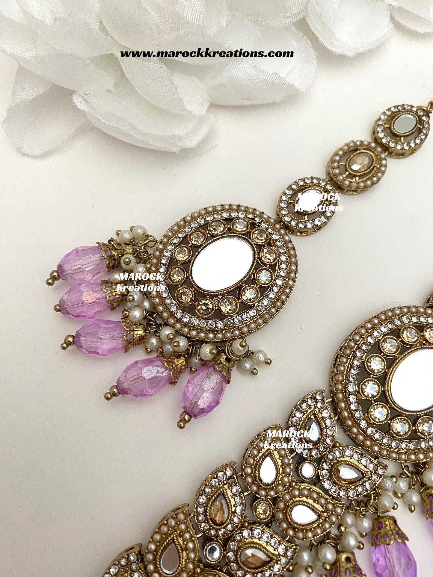 Resmin Premium Quality Mirror Choker set