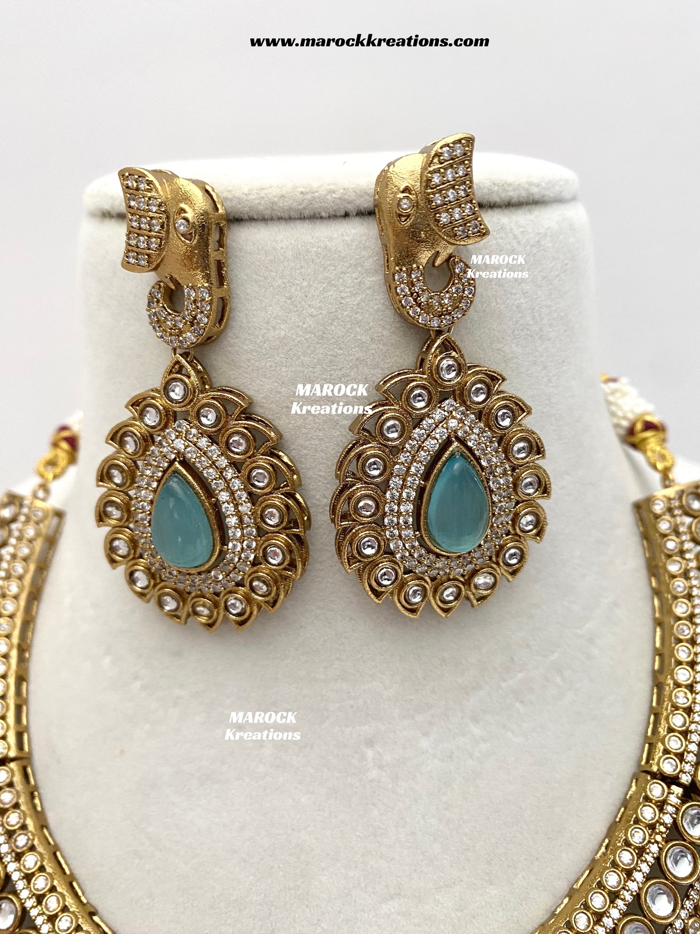 Eshita Sabyasachi inspired Premium Quality Moissanite Kundan Statement Necklace set