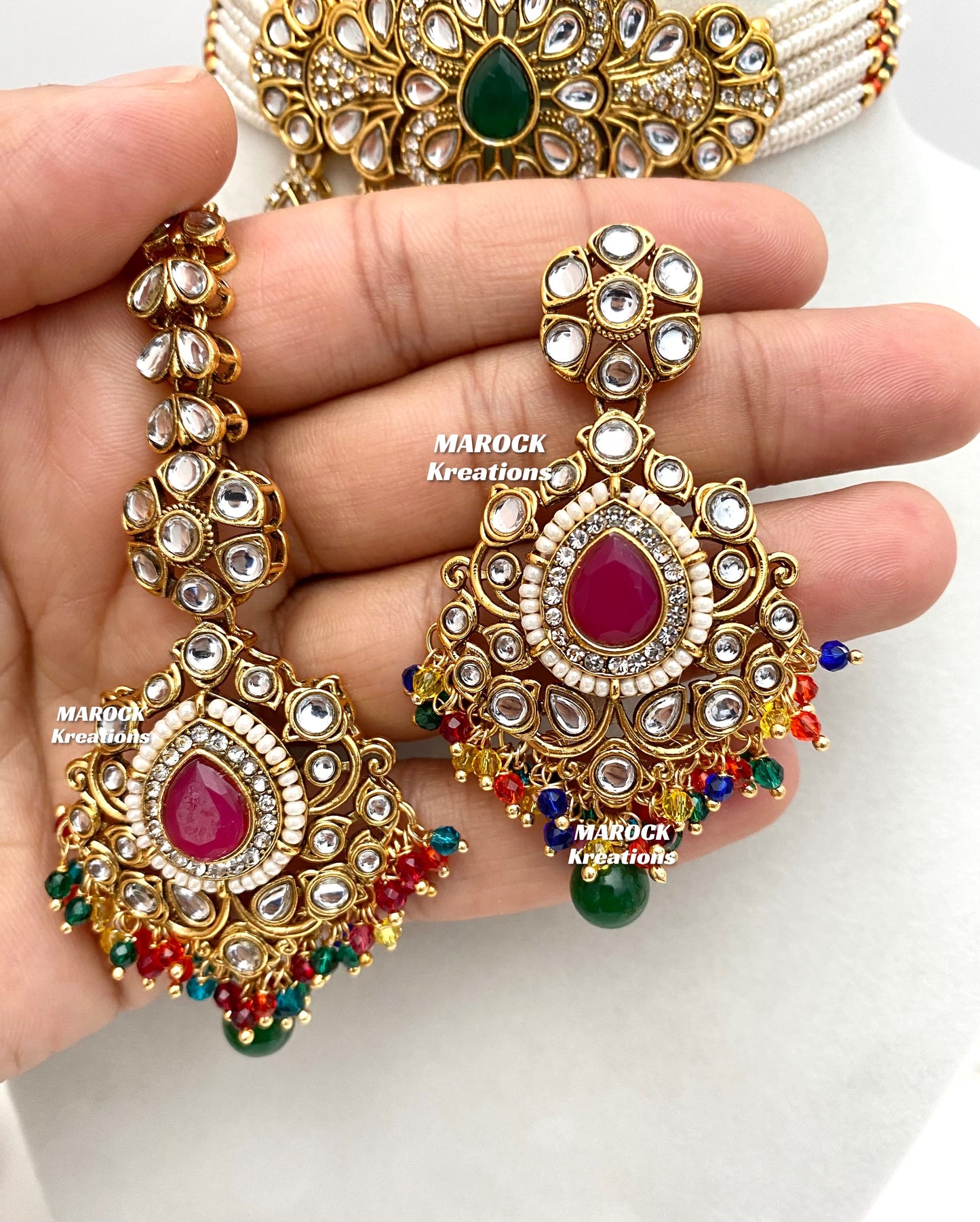 Mahima Premium Quality Kundan Choker set