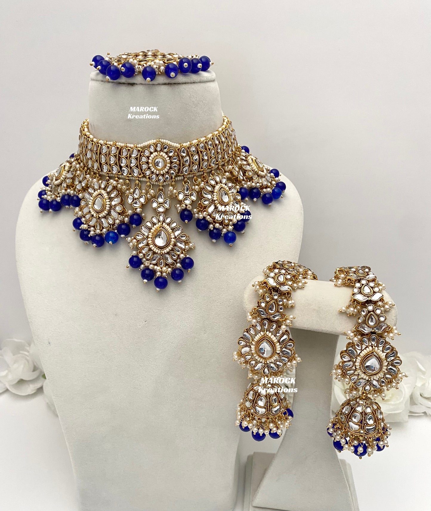 Bhavika Premium Quality Kundan choker/Necklace set