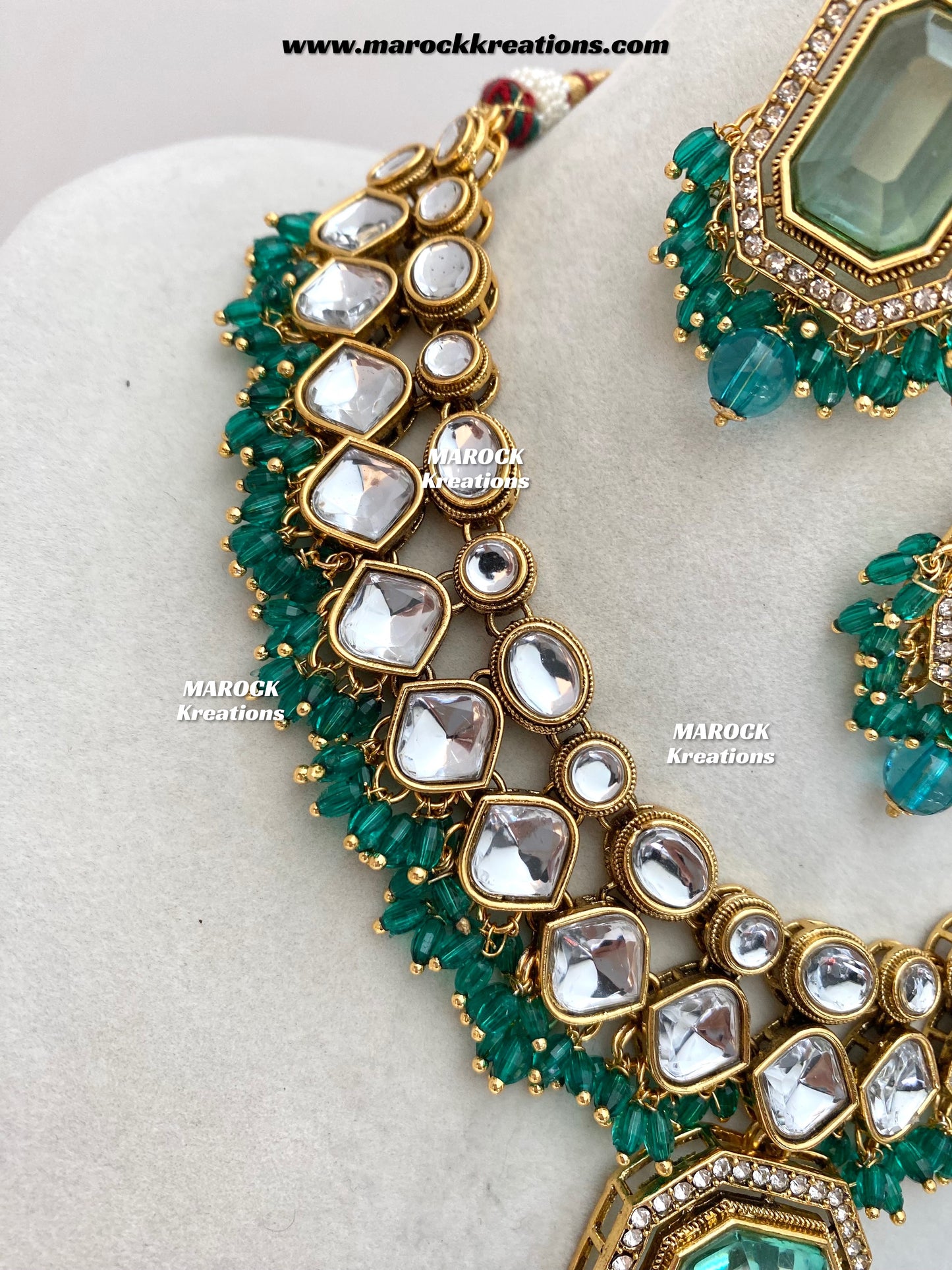 Shabnam Premium Quality Kundan Statement Necklace set