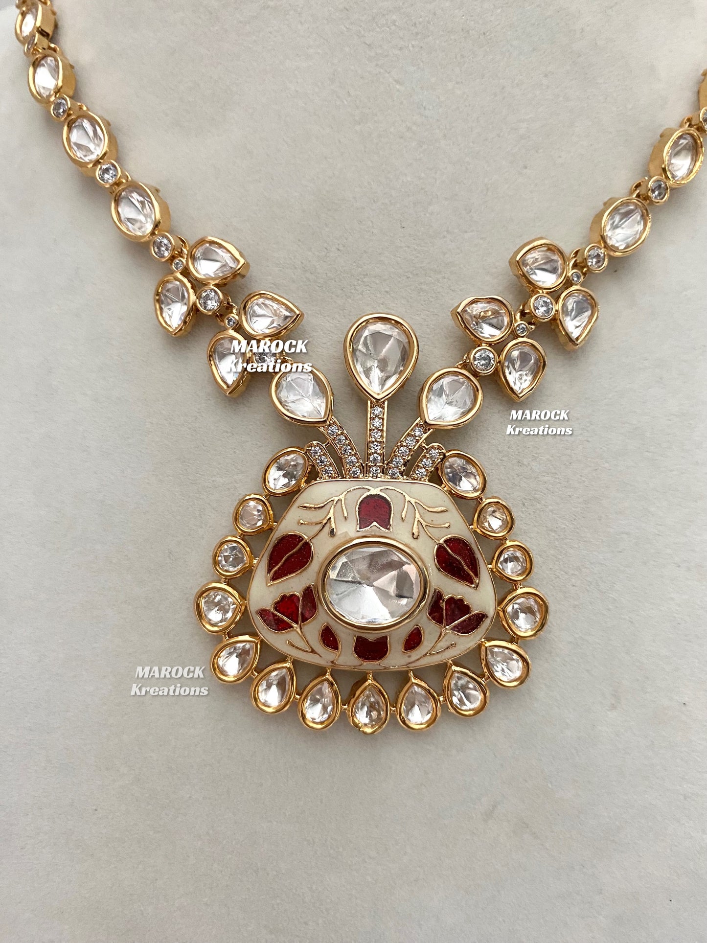 Mia Tyani inspired Premium Quality Kundan Necklace set