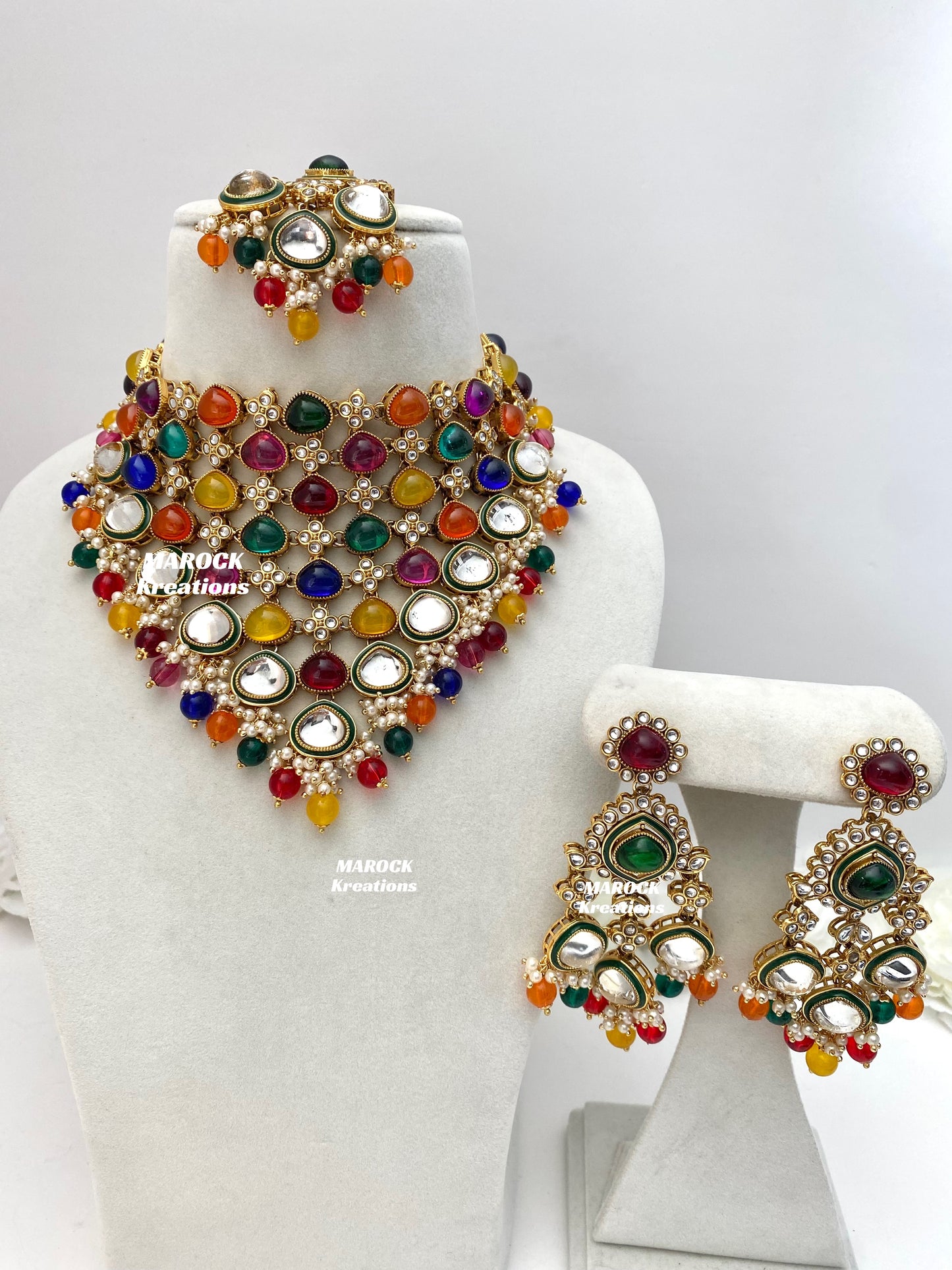 Connie Premium Quality Statement Kundan Necklace/Bridal set