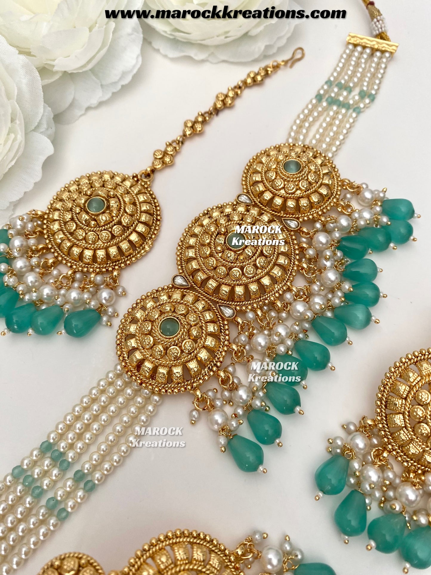 Anuja Premium Quality Gold Plated statement choker set