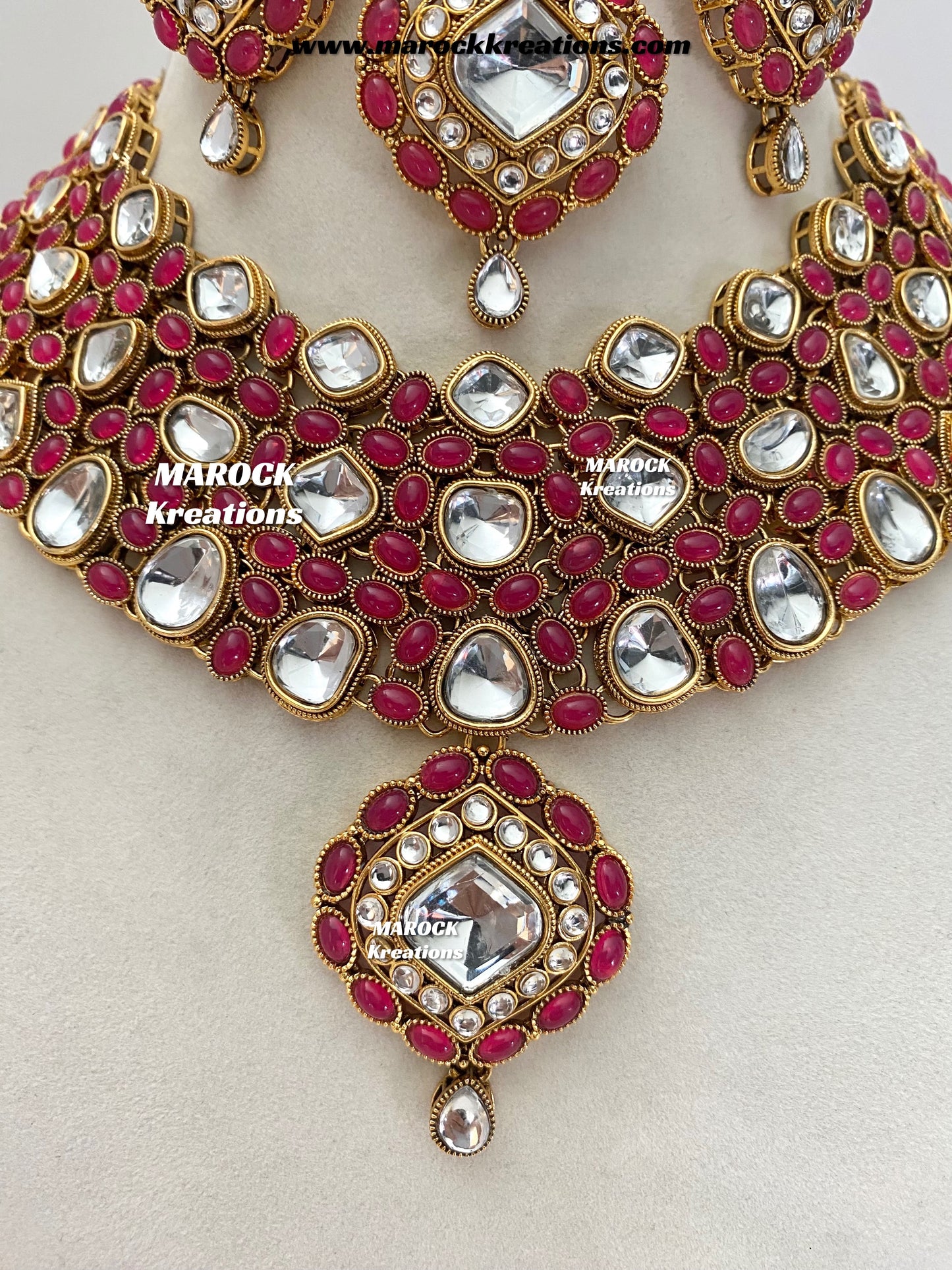 Roksana Sabyasachi inspired Premium Quality Kundan Statement Necklace set