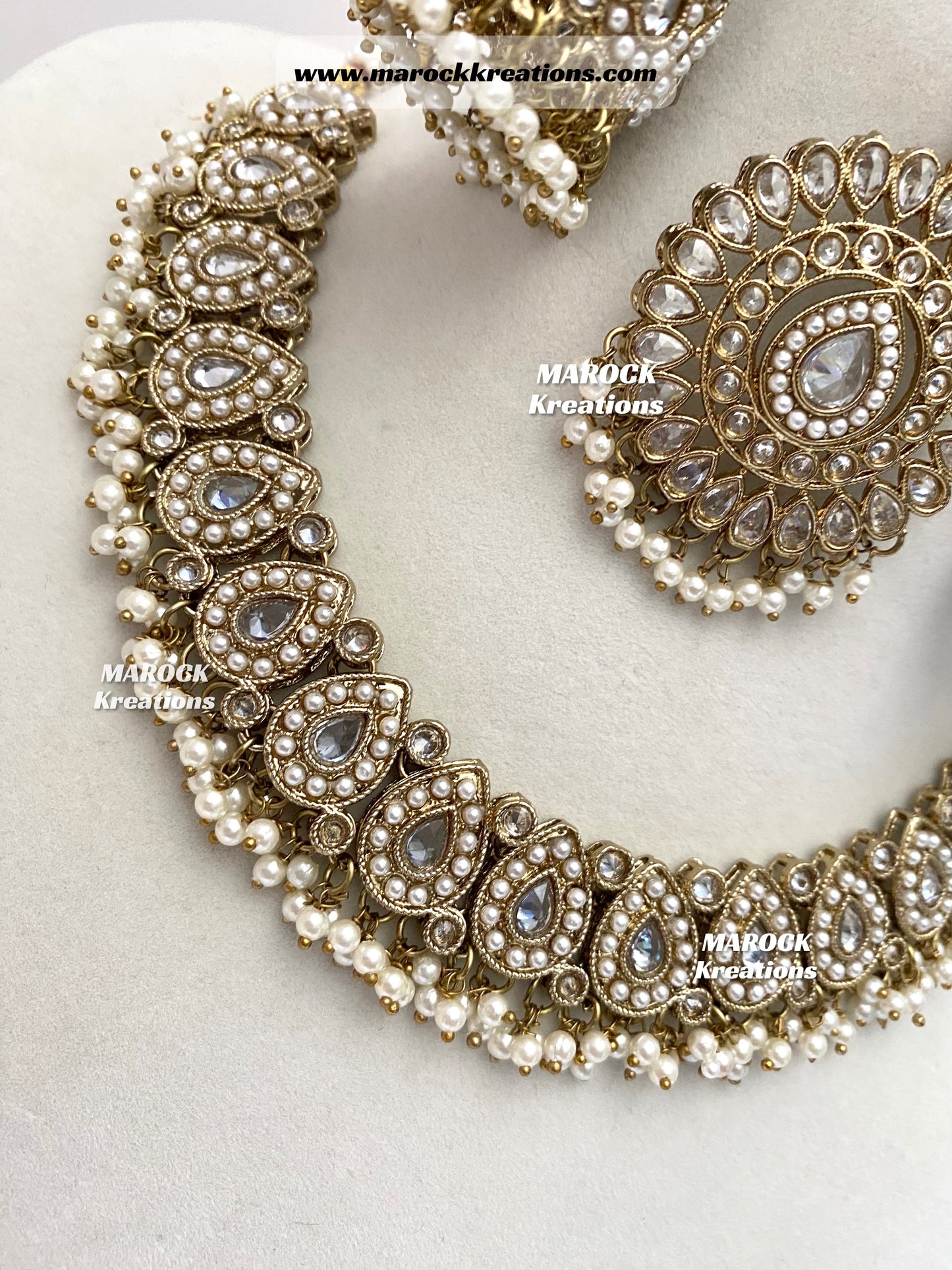 Tina Antique Polki Necklace set